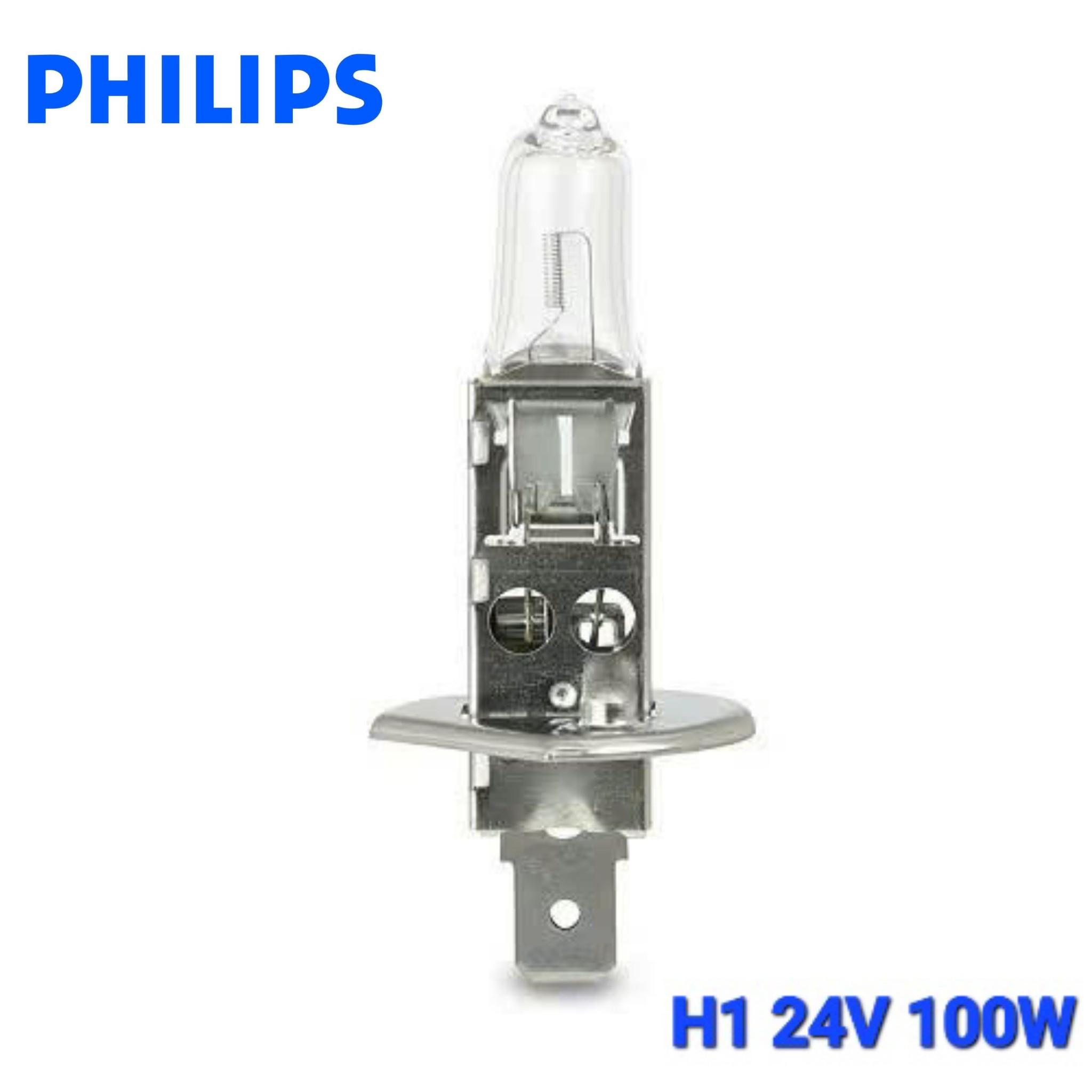 Bóng Đèn Pha Gầm Ô tô Halogen 1 Màu PHILIPS 24V 100W H1 H3 H4 H7