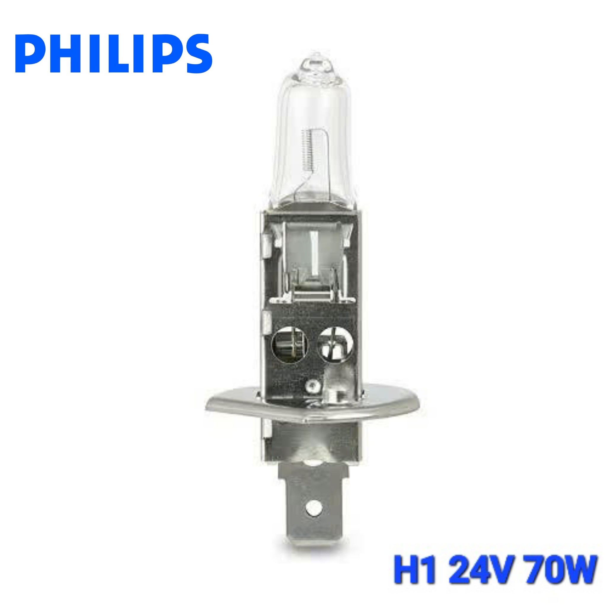 Bóng Đèn Pha Gầm Ô tô Halogen 1 Màu PHILIPS 24V 70W H1 H3 H4 H7