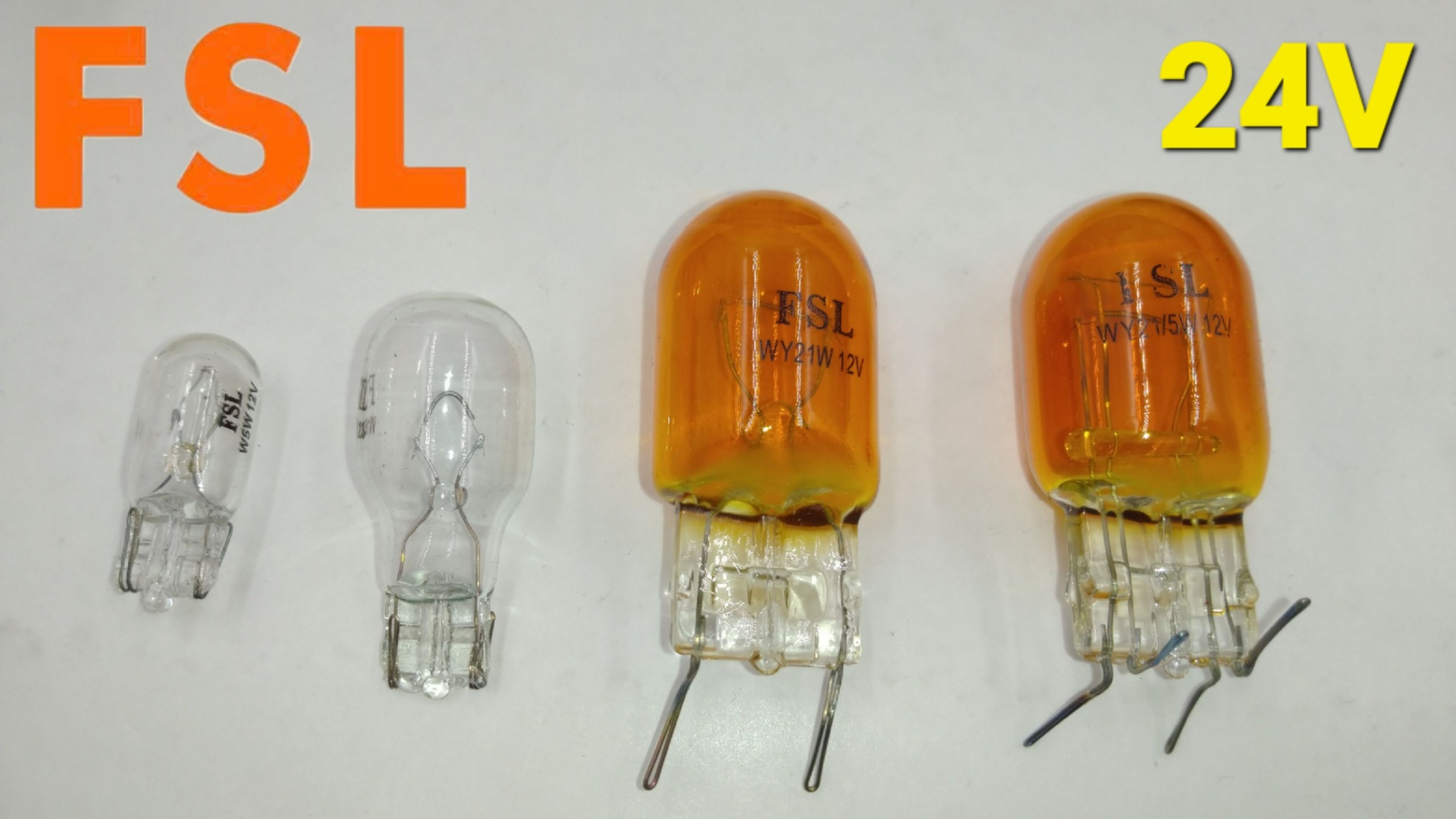 Bóng Tín Hiệu Ô Tô Halogen Đui Cắm FSL 24V T5