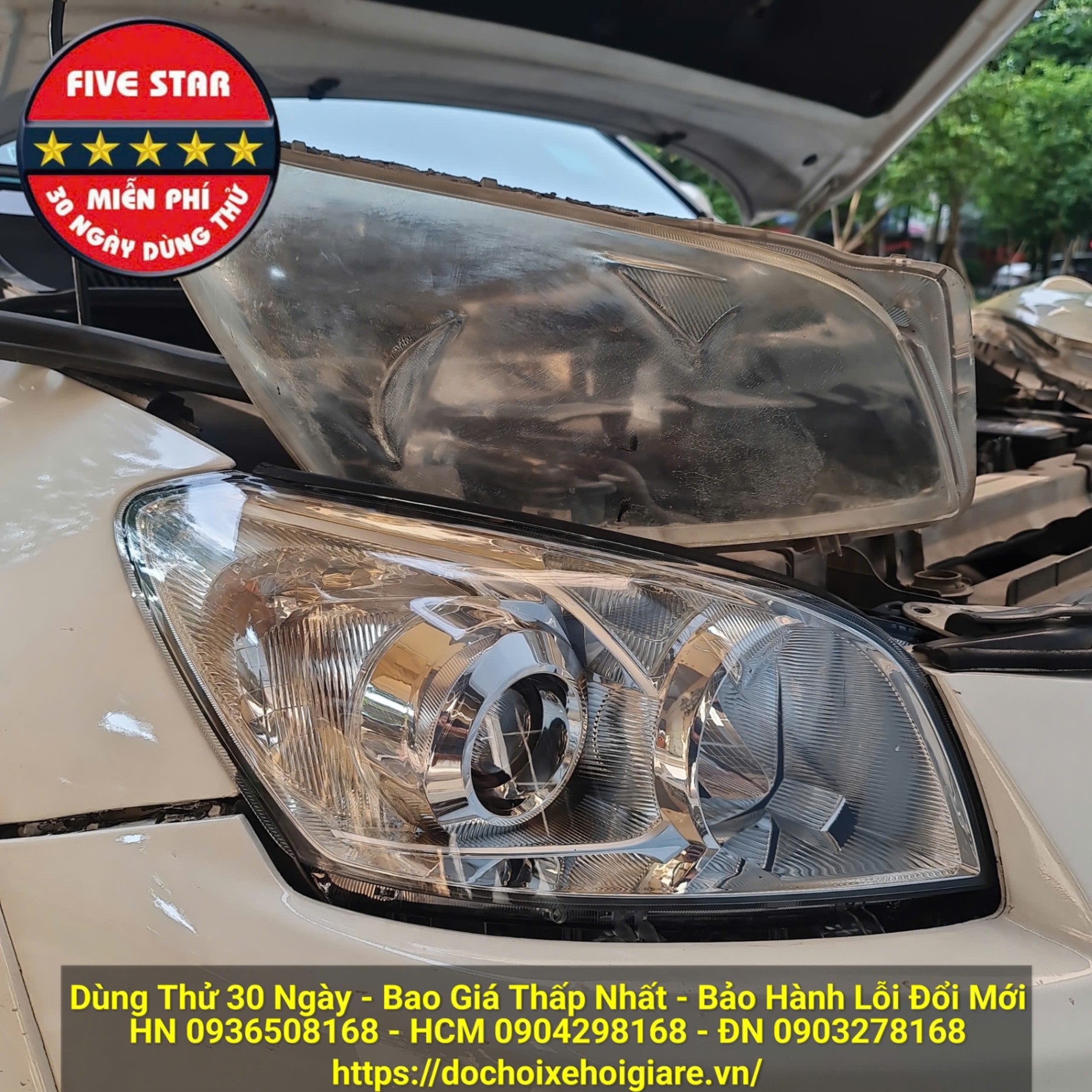 Thay Mặt Đèn Pha Toyota RAV4 2008