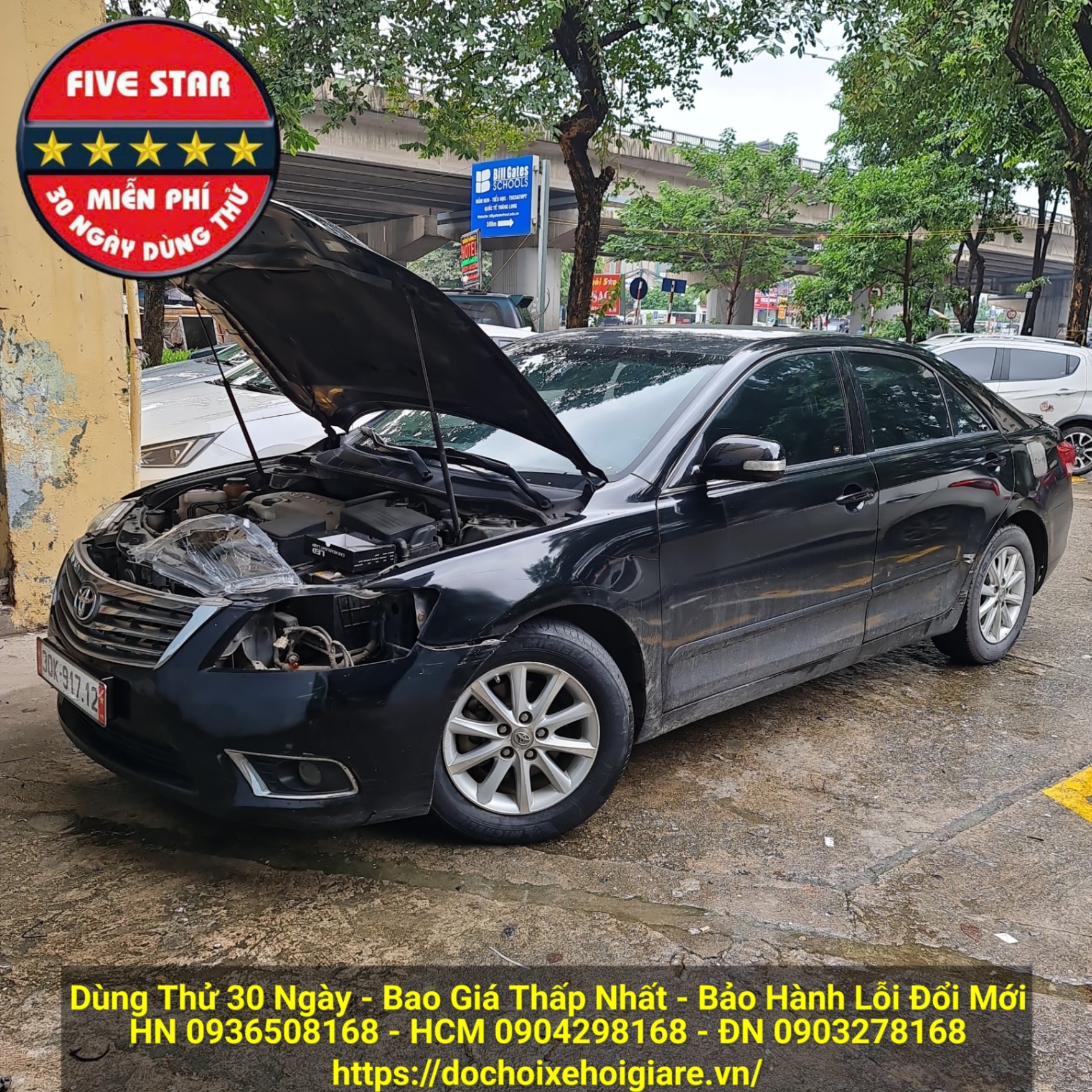 Thay Mặt Đèn Pha Toyota Camry 2010 2.0E Đài Loan