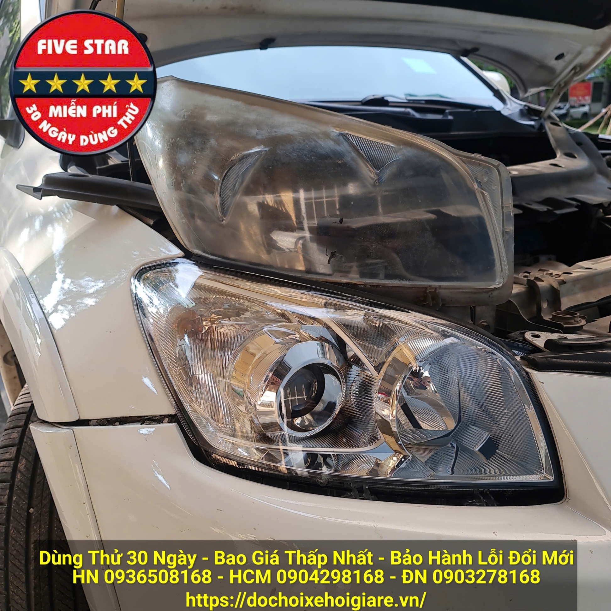 Thay Mặt Đèn Pha Toyota RAV4 2008
