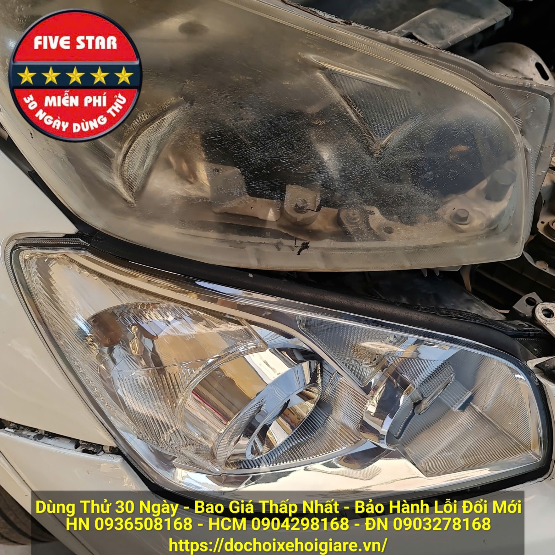 Thay Mặt Đèn Pha Toyota RAV4 2008