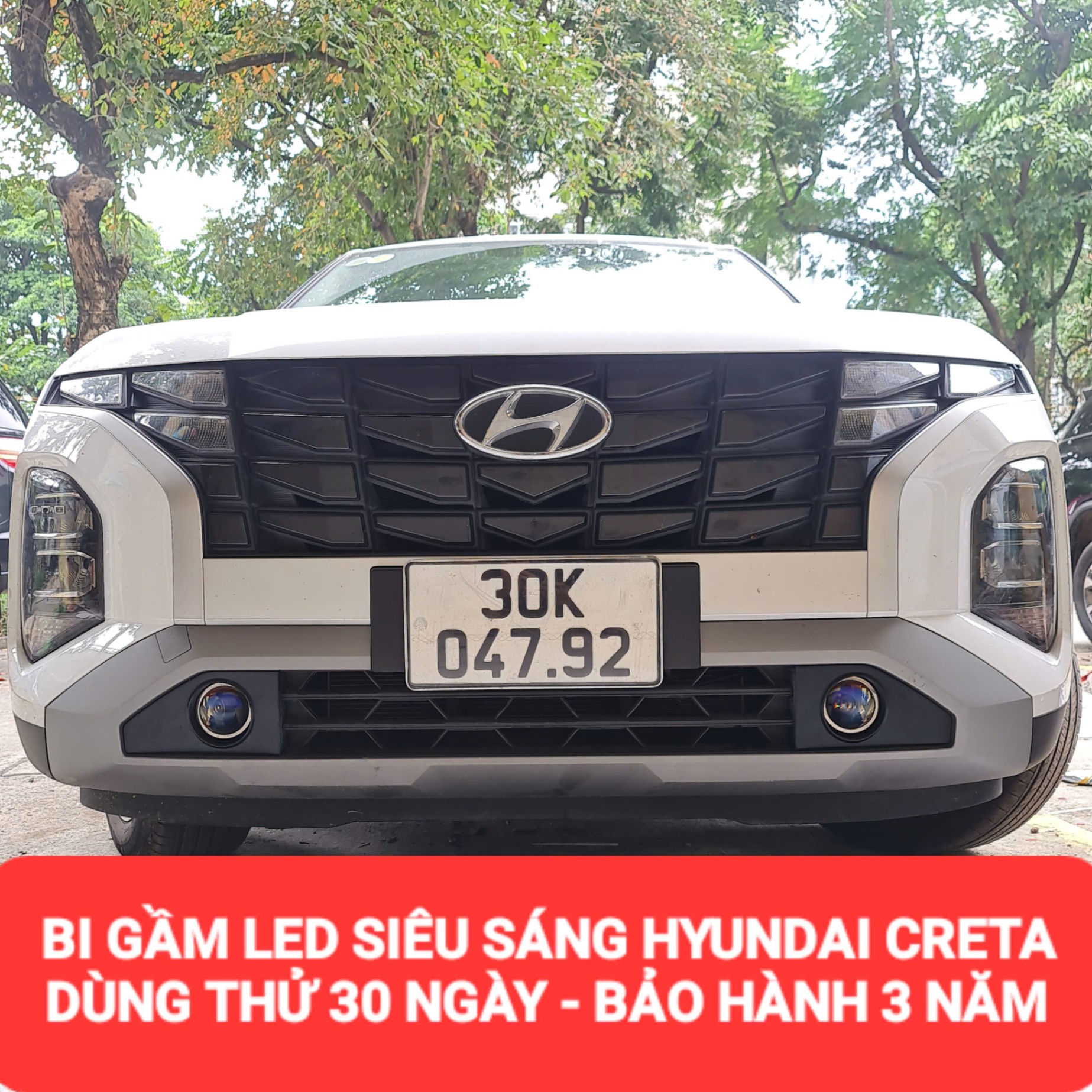 Độ Bi Gầm Hyundai Creta: Dùng Thử 30 Ngày, Bảo Hành 3 Năm