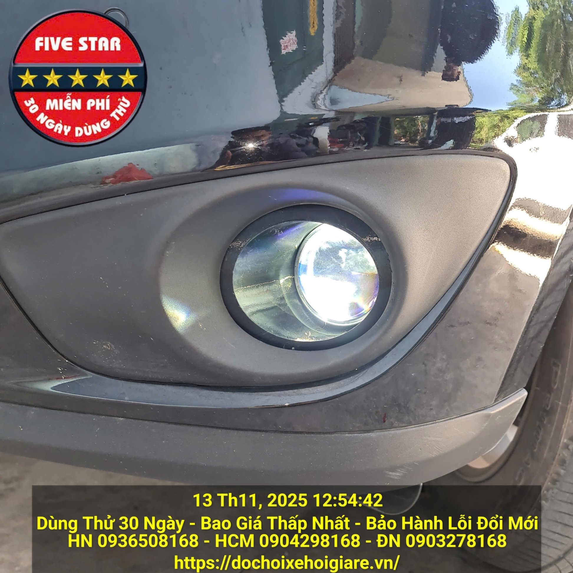Độ đèn bi gầm Hyundai Santafe SLX 2009-2011