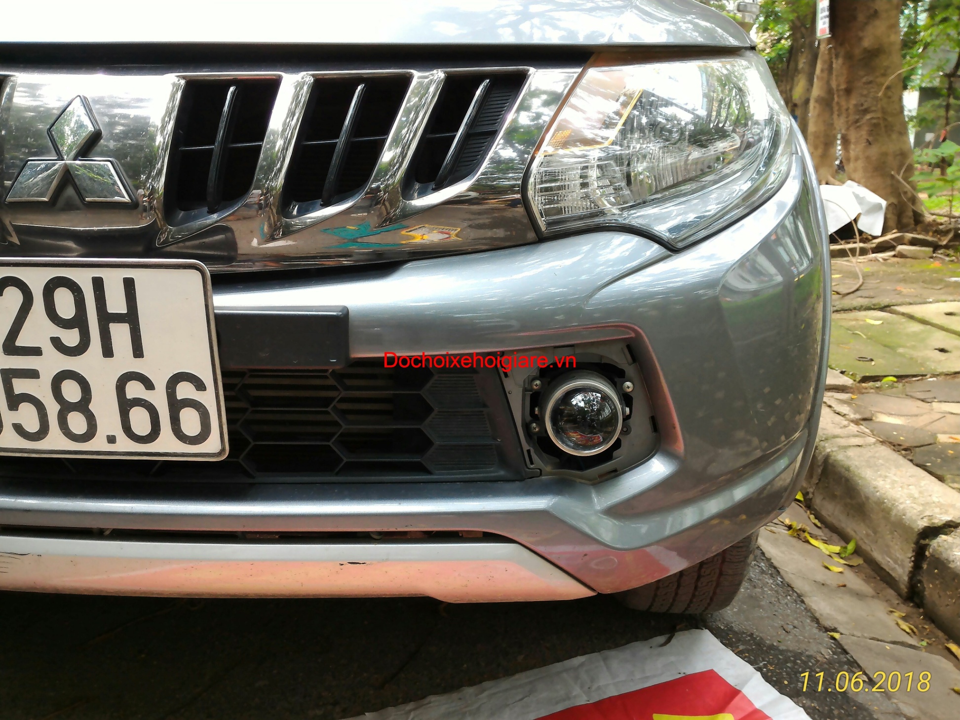 Đèn bi gầm độ siêu sáng cho Mitsubishi Triton 2008-2018