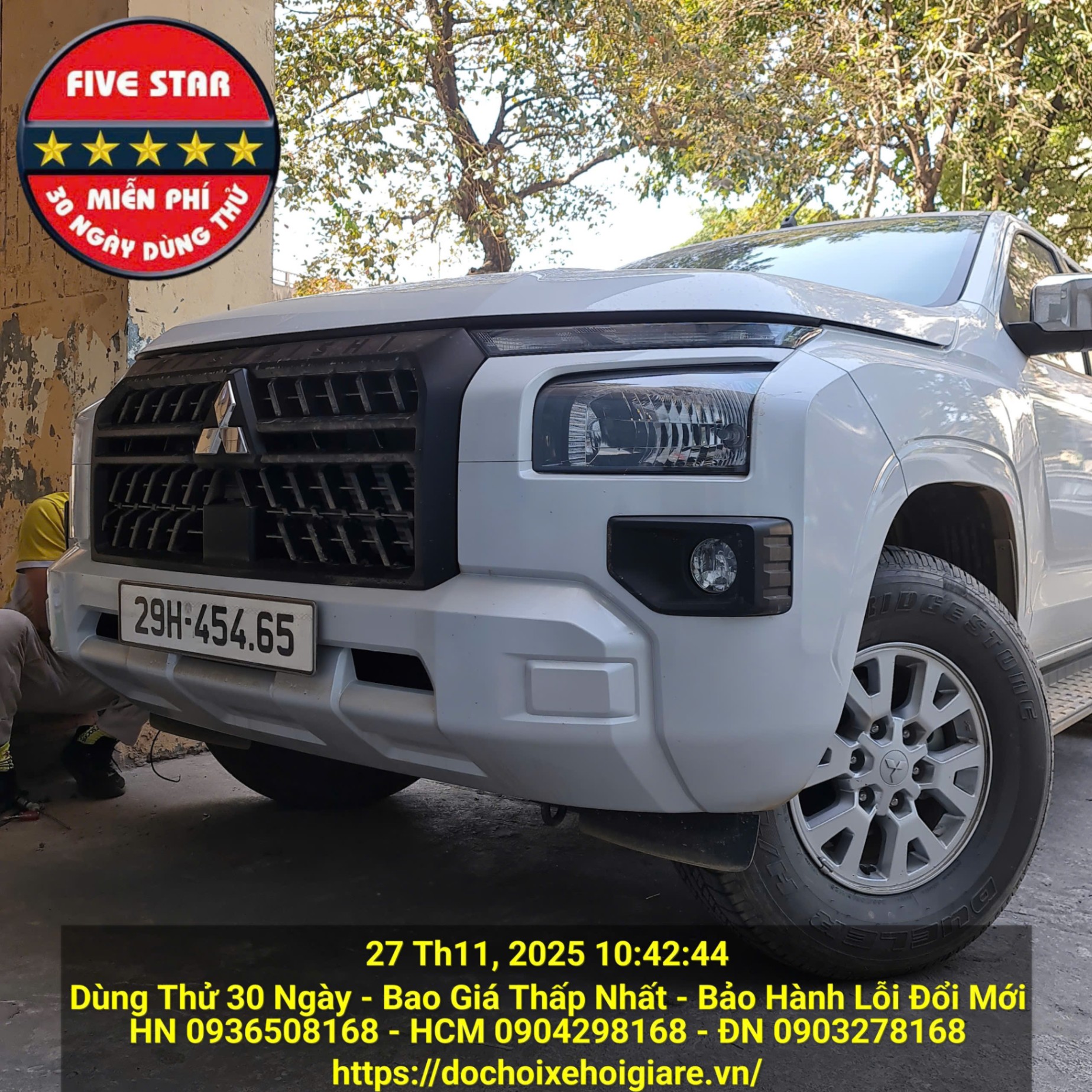 Đèn bi gầm độ siêu sáng cho Mitsubishi Triton 2025 2WD AT GLX
