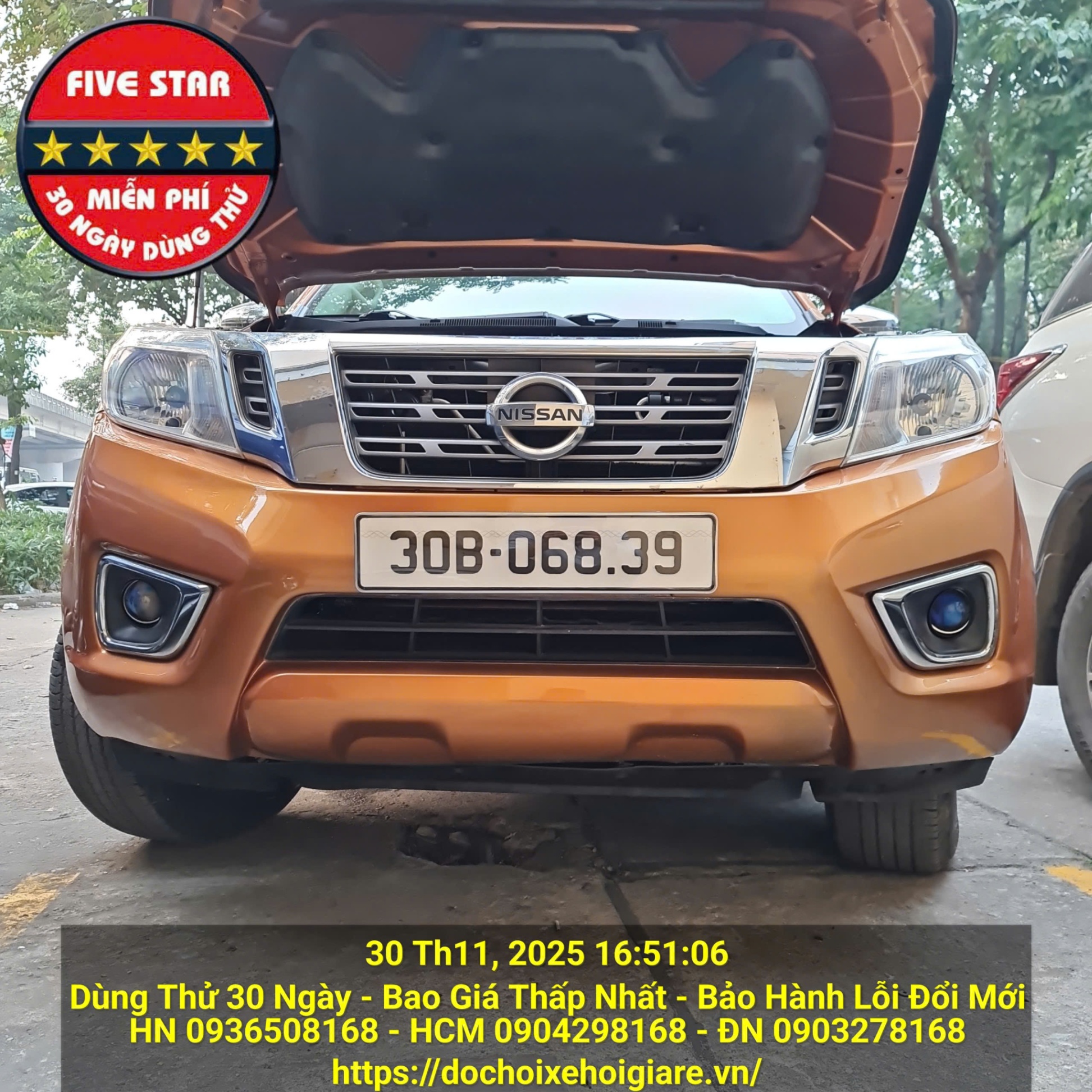 Bi gầm hai chế độ pha cos cho Nissan Navara NP300 lắp zin theo xe không độ chế