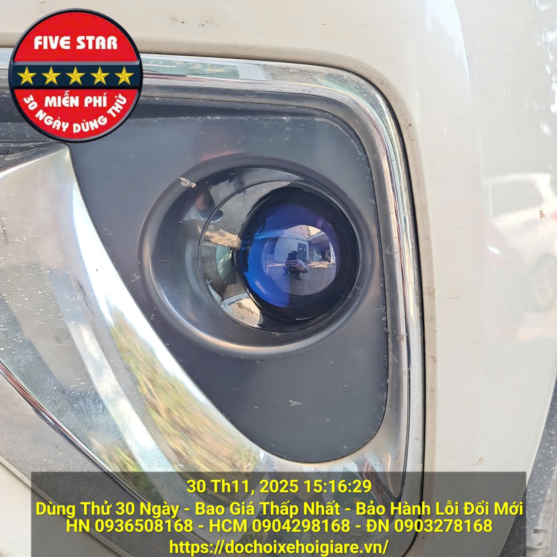 Đèn bi gầm độ siêu sáng cho Toyota Fortuner 2019