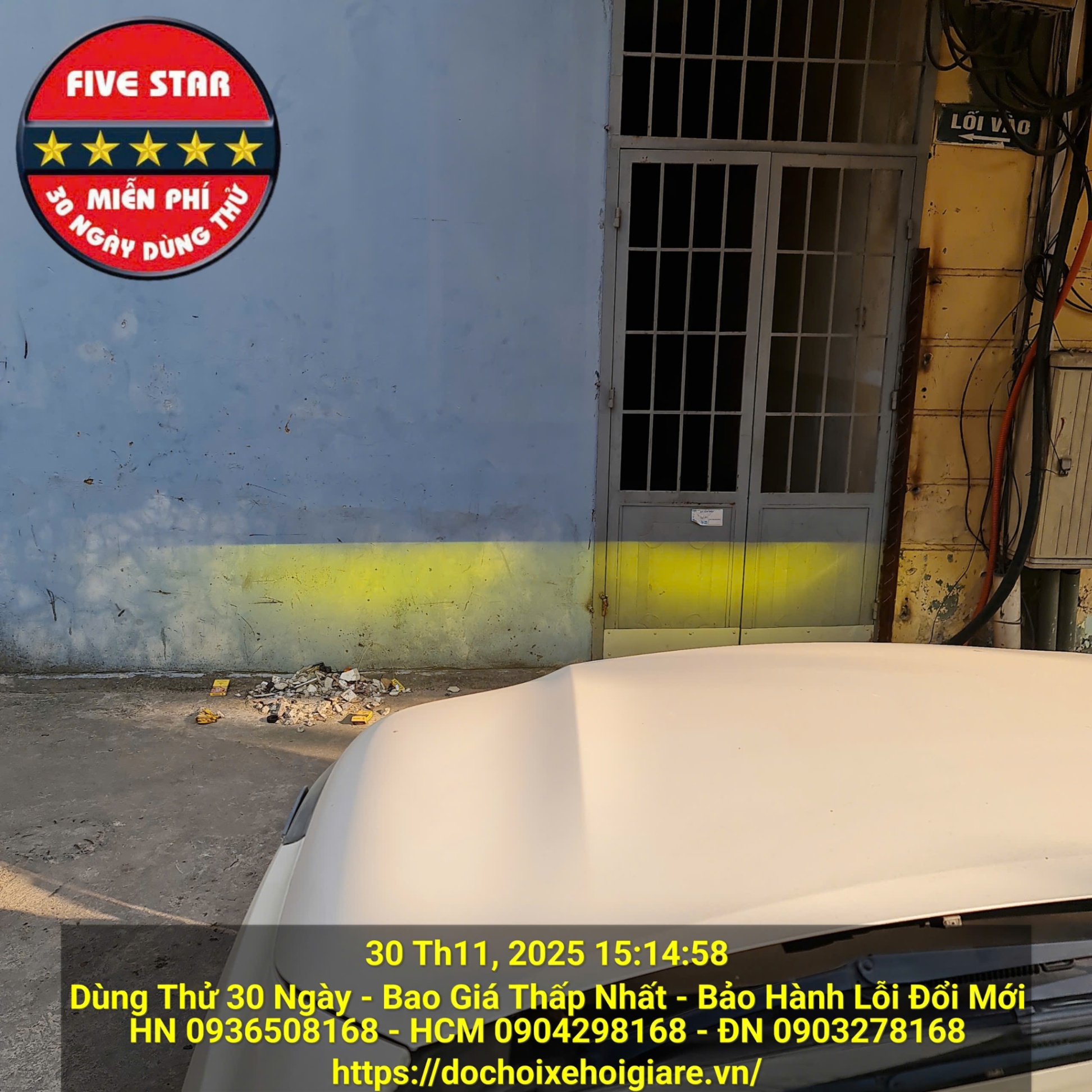 Đèn bi gầm độ siêu sáng cho Toyota Fortuner 2019
