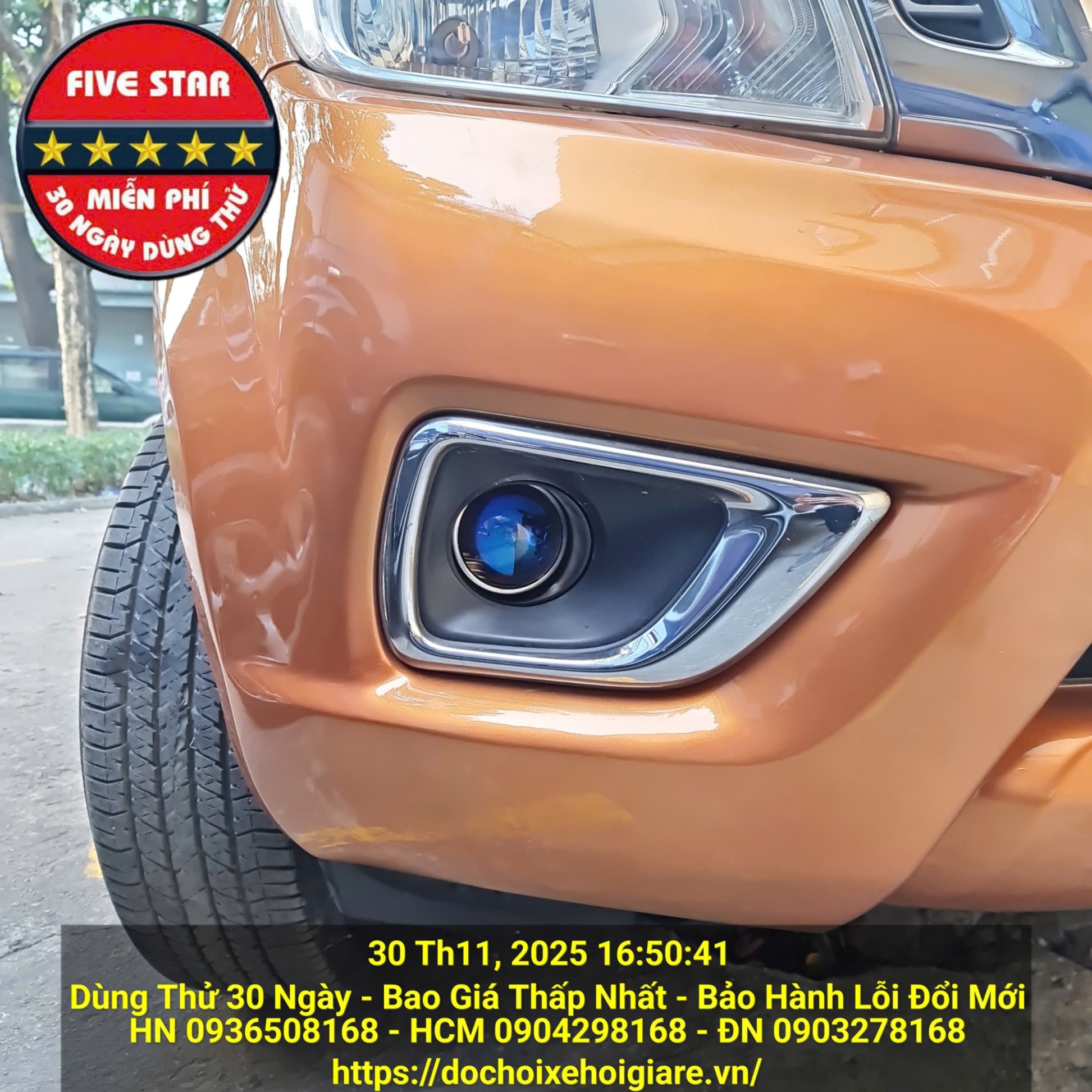 Bi gầm hai chế độ pha cos cho Nissan Navara NP300 lắp zin theo xe không độ chế