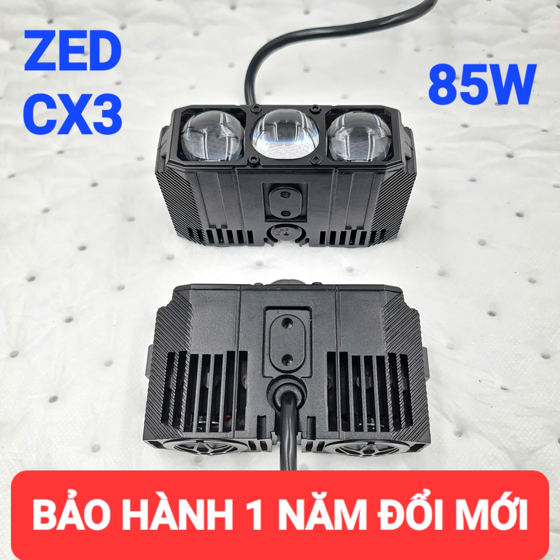 Đèn trợ sáng 3 mắt bi cầu Led ZED CX3 85W