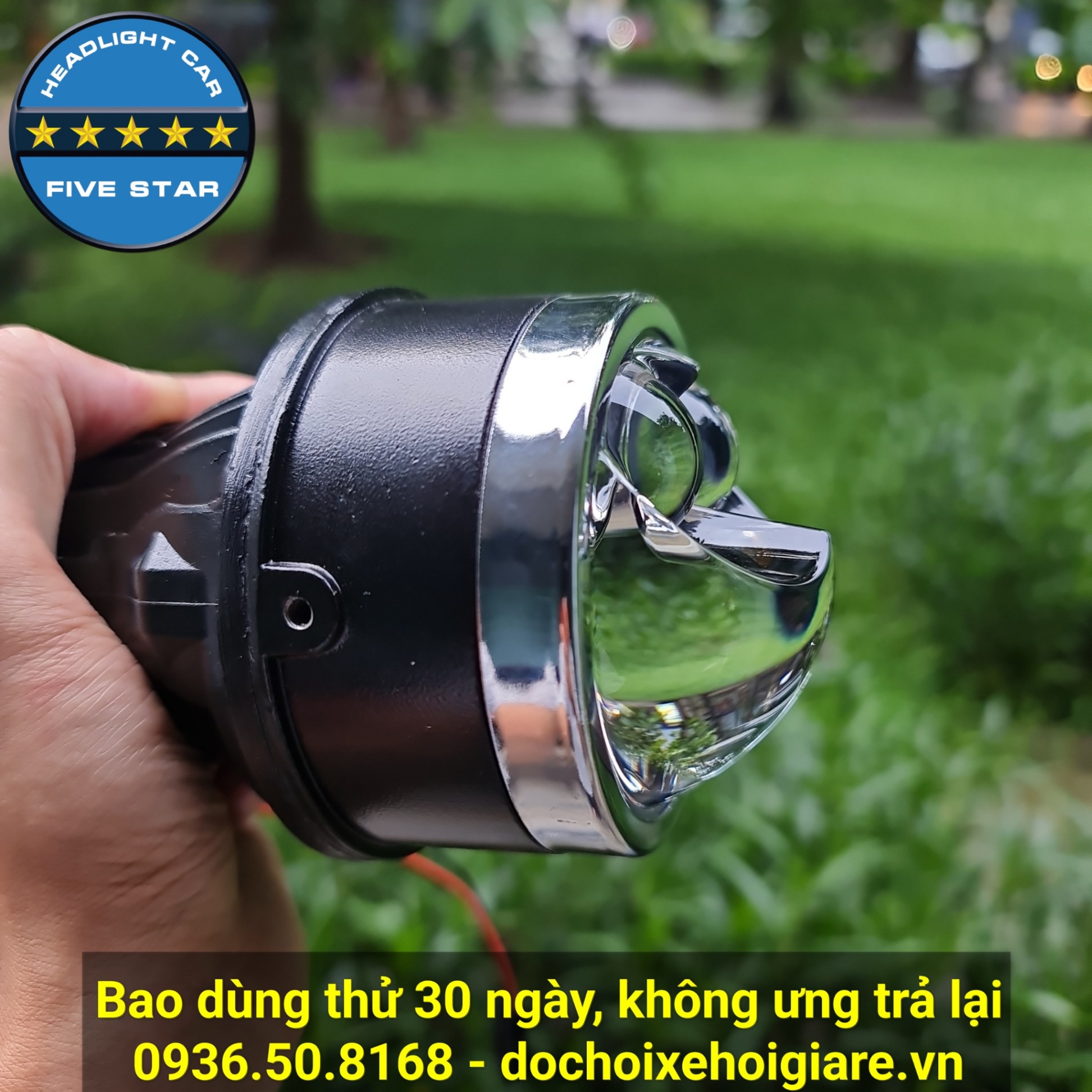 Bi gầm ô tô 3 màu 3 inch Five Star M24 Dual Laser