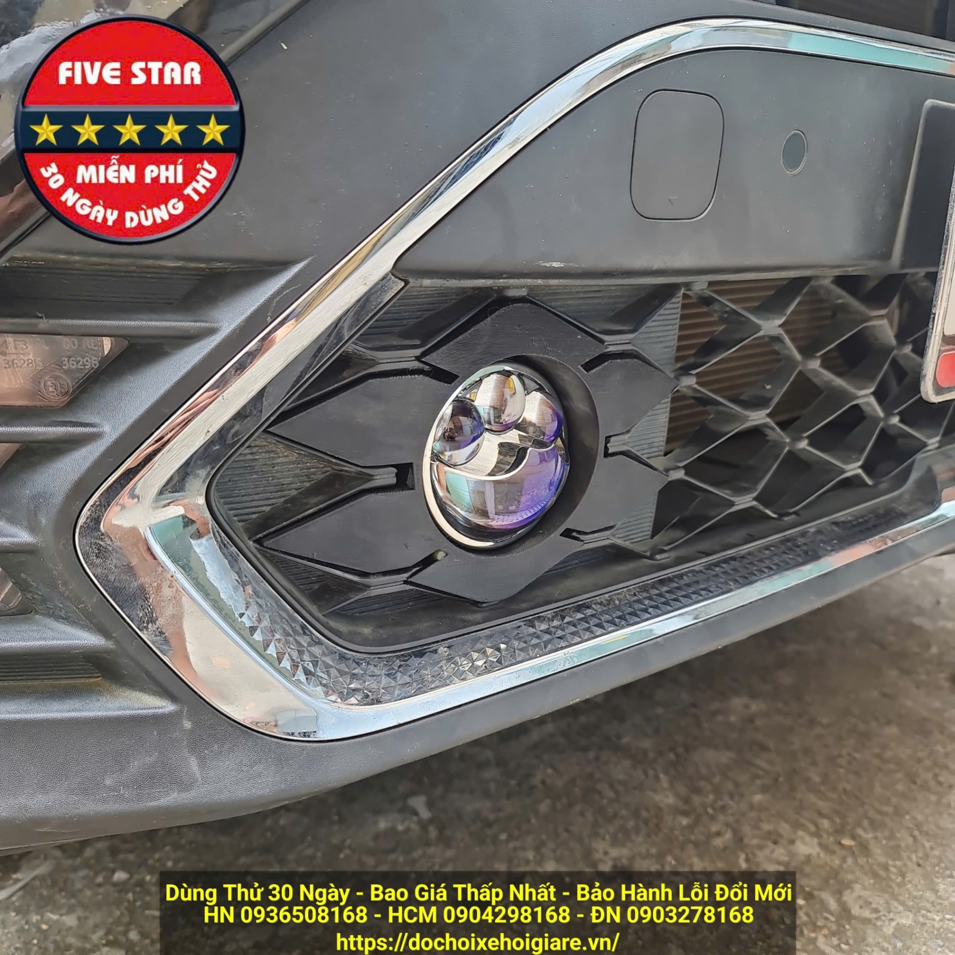 Bi gầm ô tô 3 màu 3 inch Five Star M24 Triple Laser