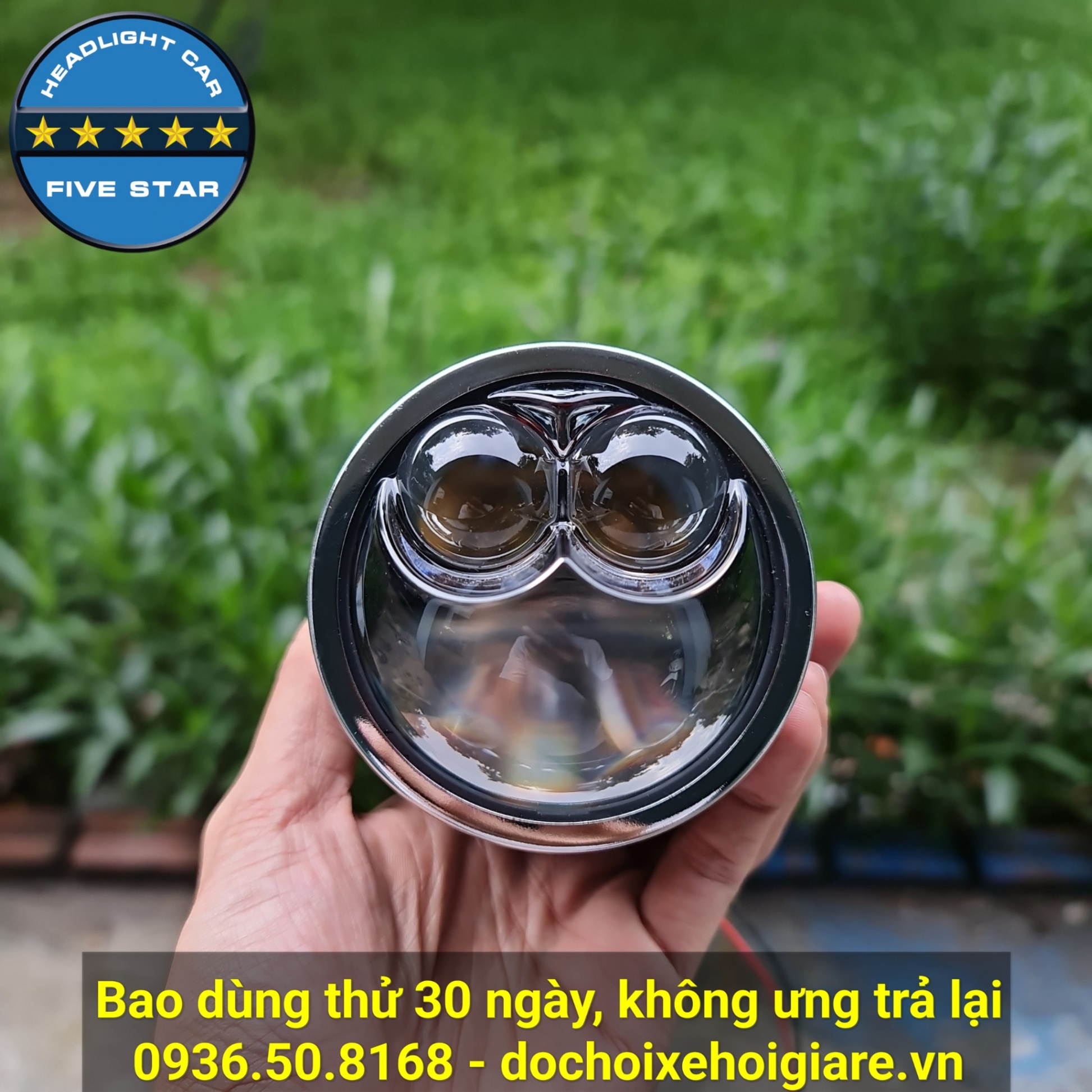 Bi gầm ô tô 3 màu 3 inch Five Star M24 Dual Laser