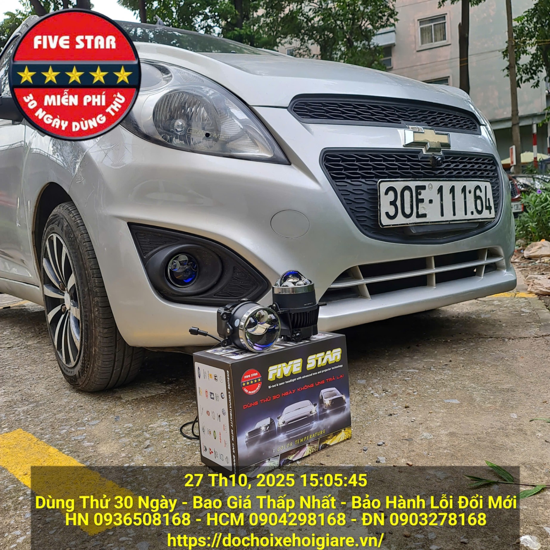 Bi gầm ô tô 3 màu 3 inch Five Star M24 Triple Laser