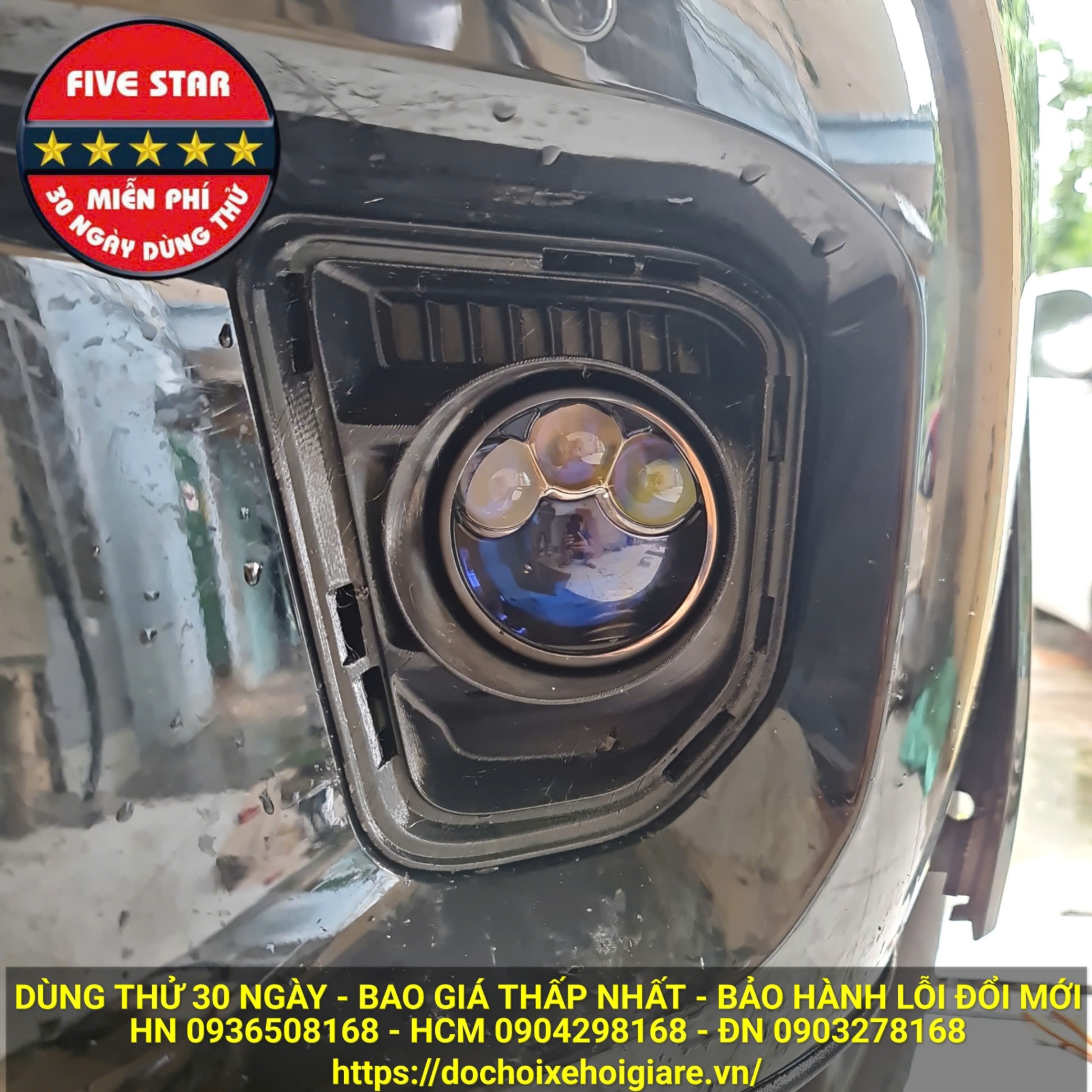 Bi gầm ô tô 3 màu 3 inch Five Star M24 Triple Laser