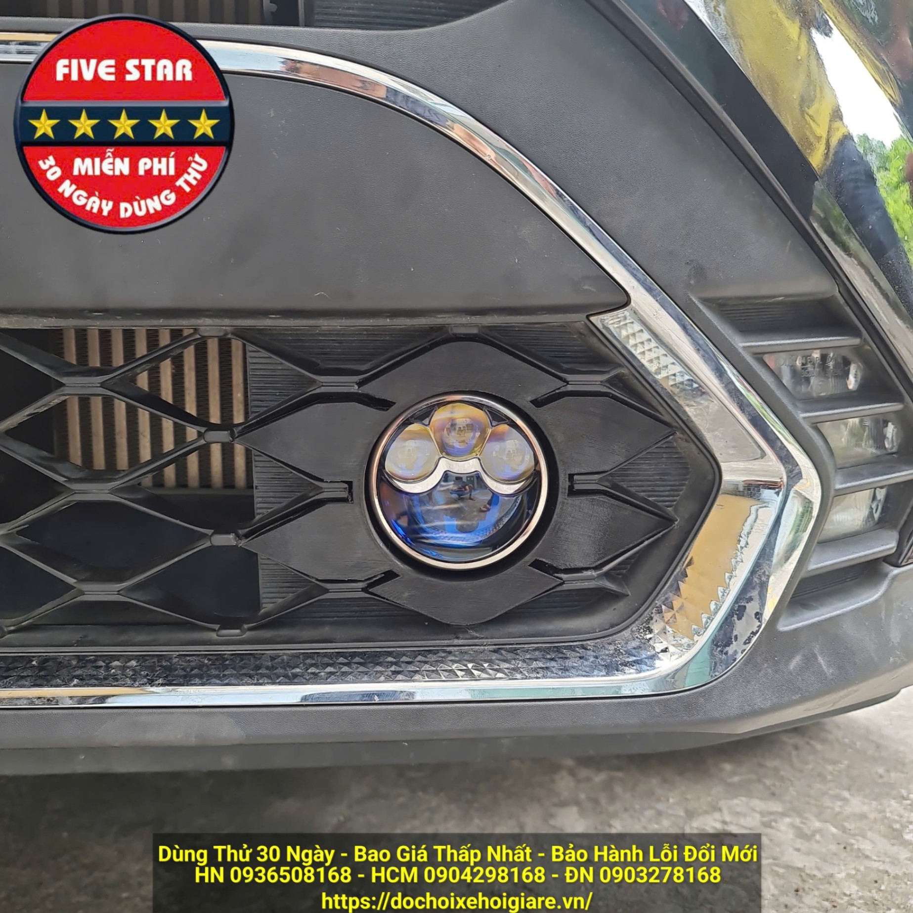 Bi gầm ô tô 3 màu 3 inch Five Star M24 Triple Laser