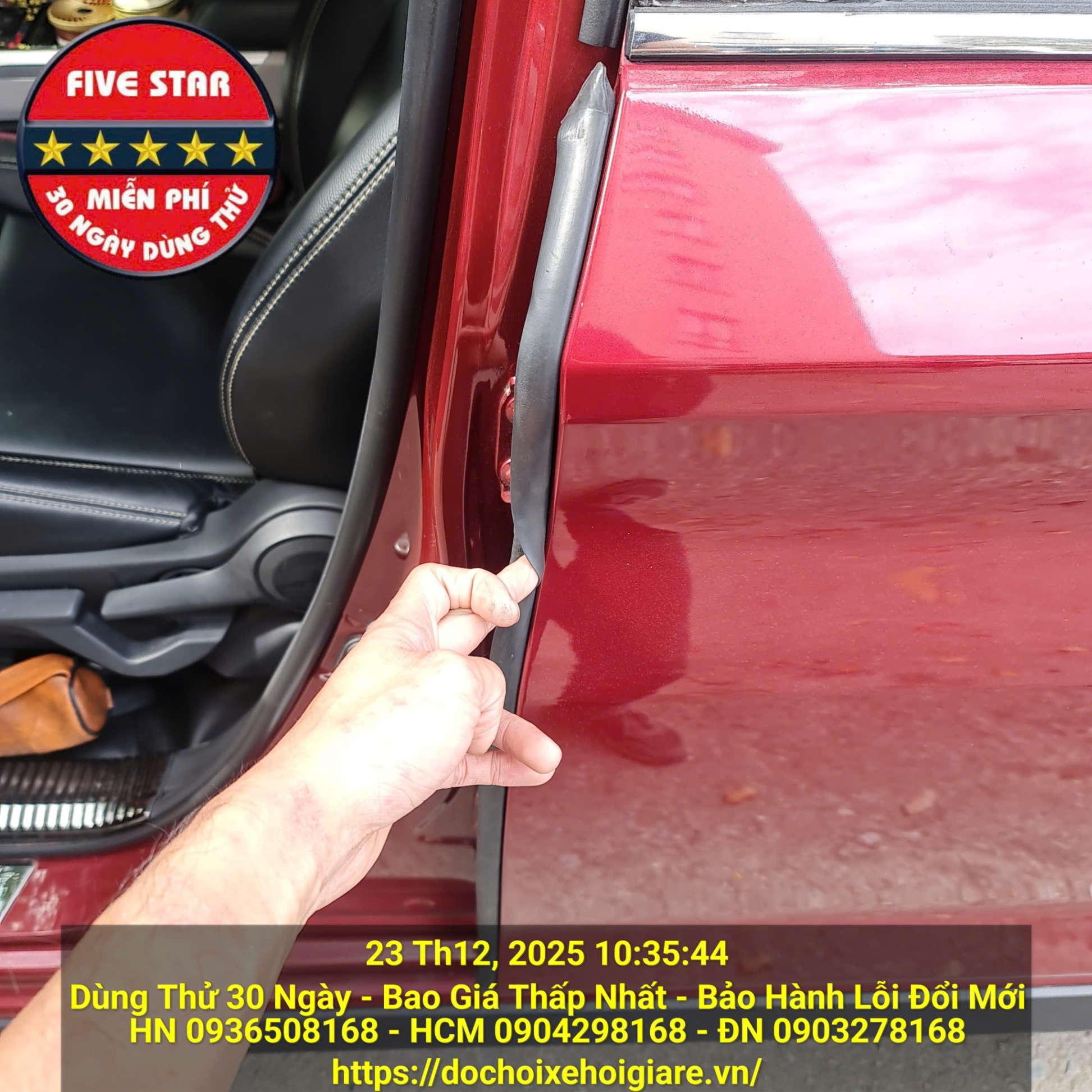 Gioăng Chống ồn Toyota Veloz - Ron Cách Âm Ô Tô, Cách Nhiệt, Chống Bụi, Giảm Chấn Cửa Xe