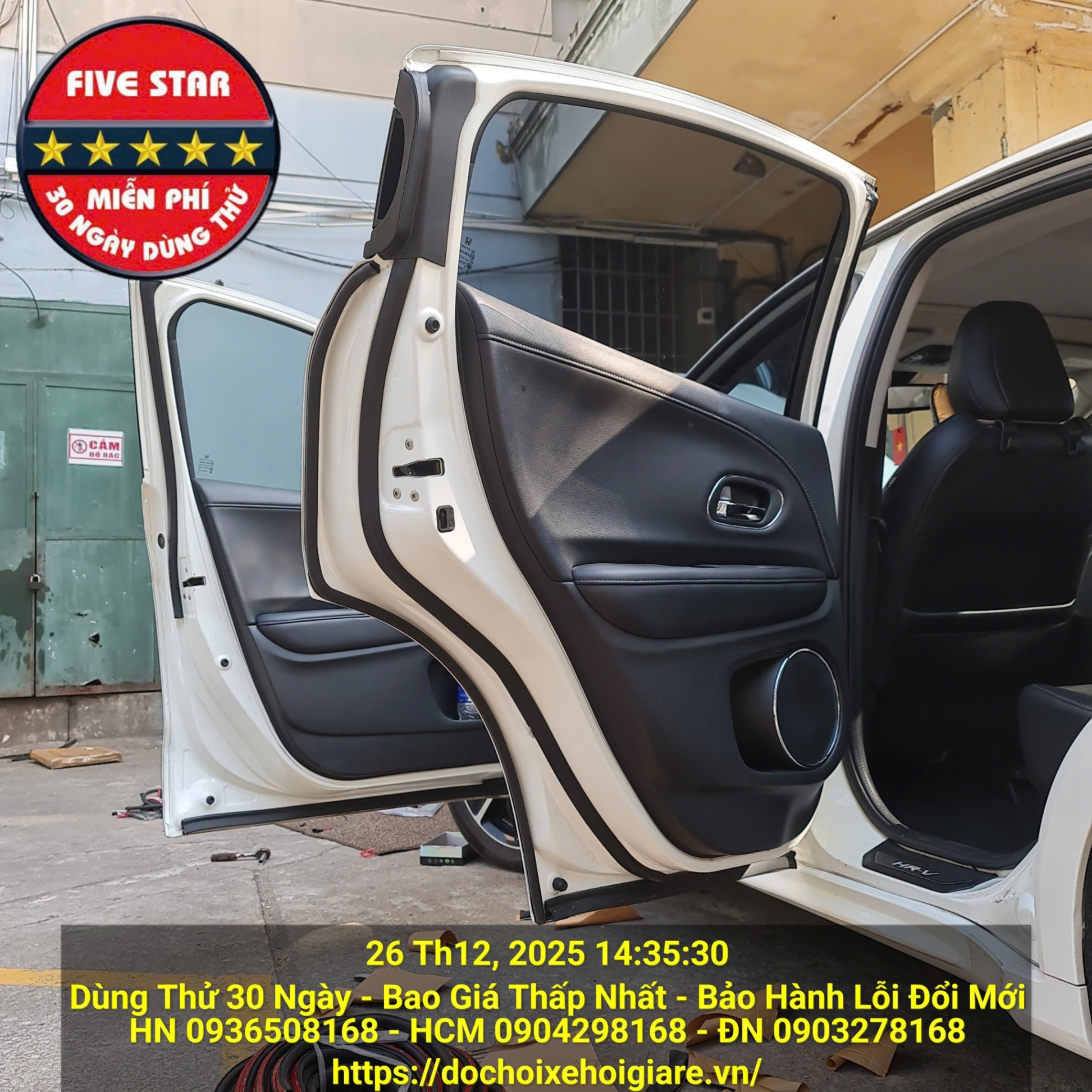 Gioăng Chống ồn Honda HR-V - Ron Cách Âm Ô Tô, Cách Nhiệt, Chống Bụi, Giảm Chấn Cửa Xe