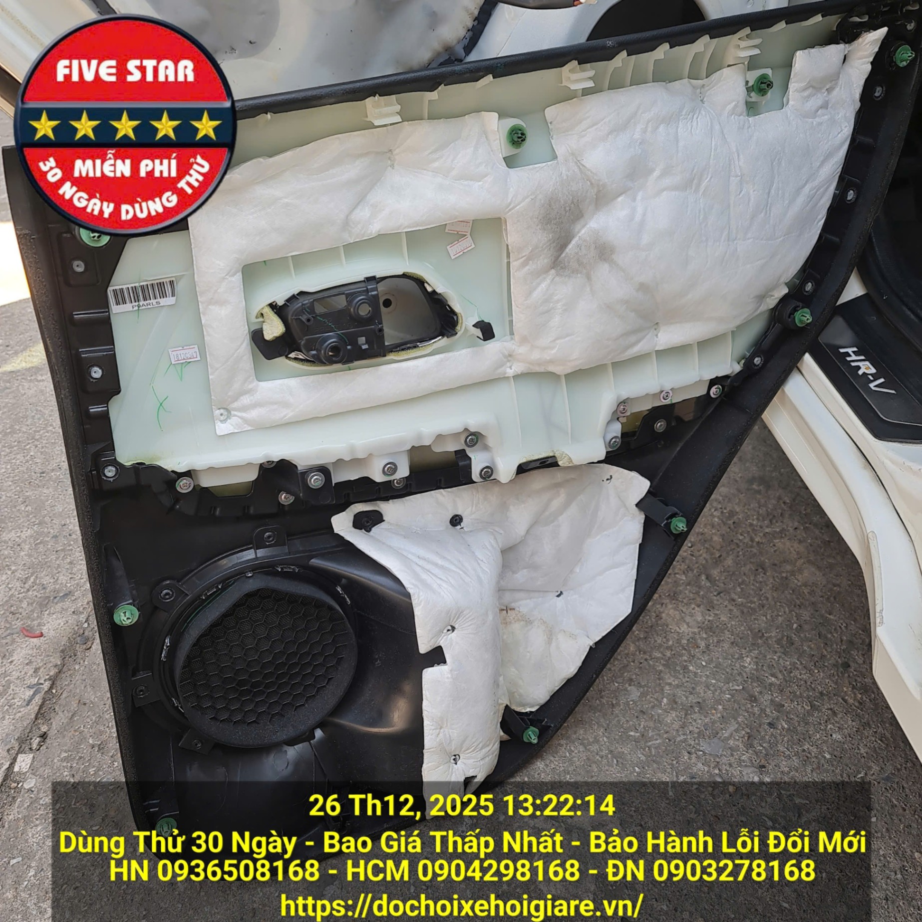 Cách Âm Chống ồn Cửa Xe Honda HR-V - Giảm Ù, Đóng Cửa Êm Chắc