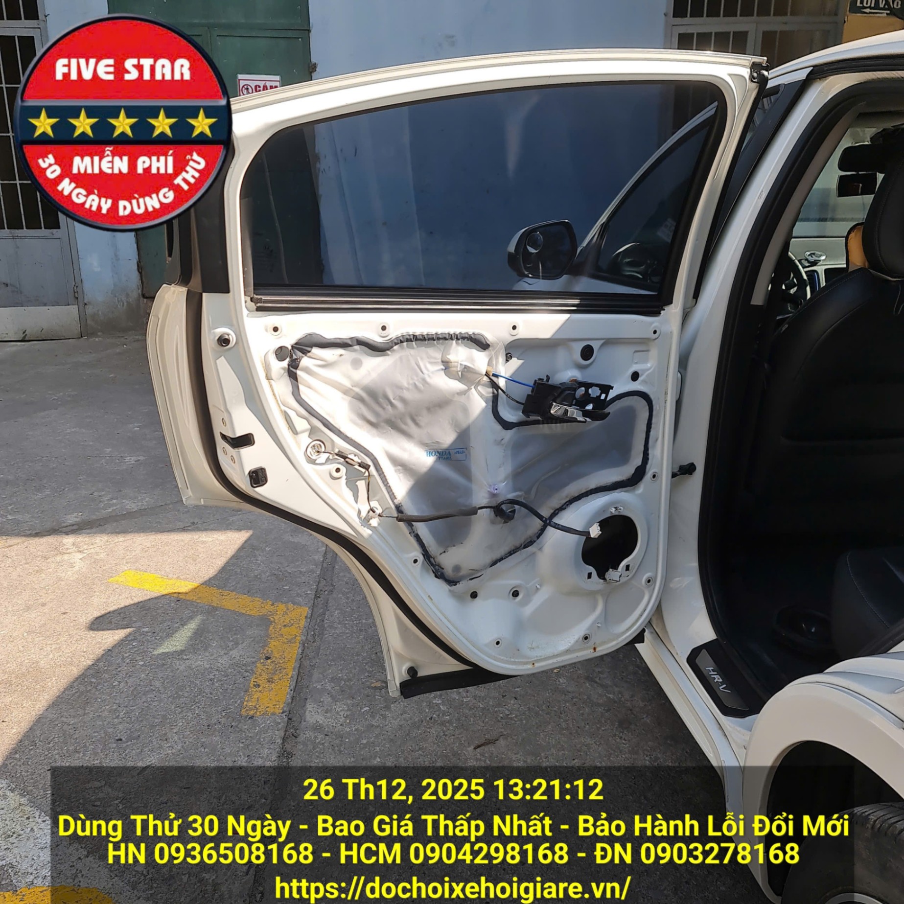 Cách Âm Chống ồn Cửa Xe Honda HR-V - Giảm Ù, Đóng Cửa Êm Chắc