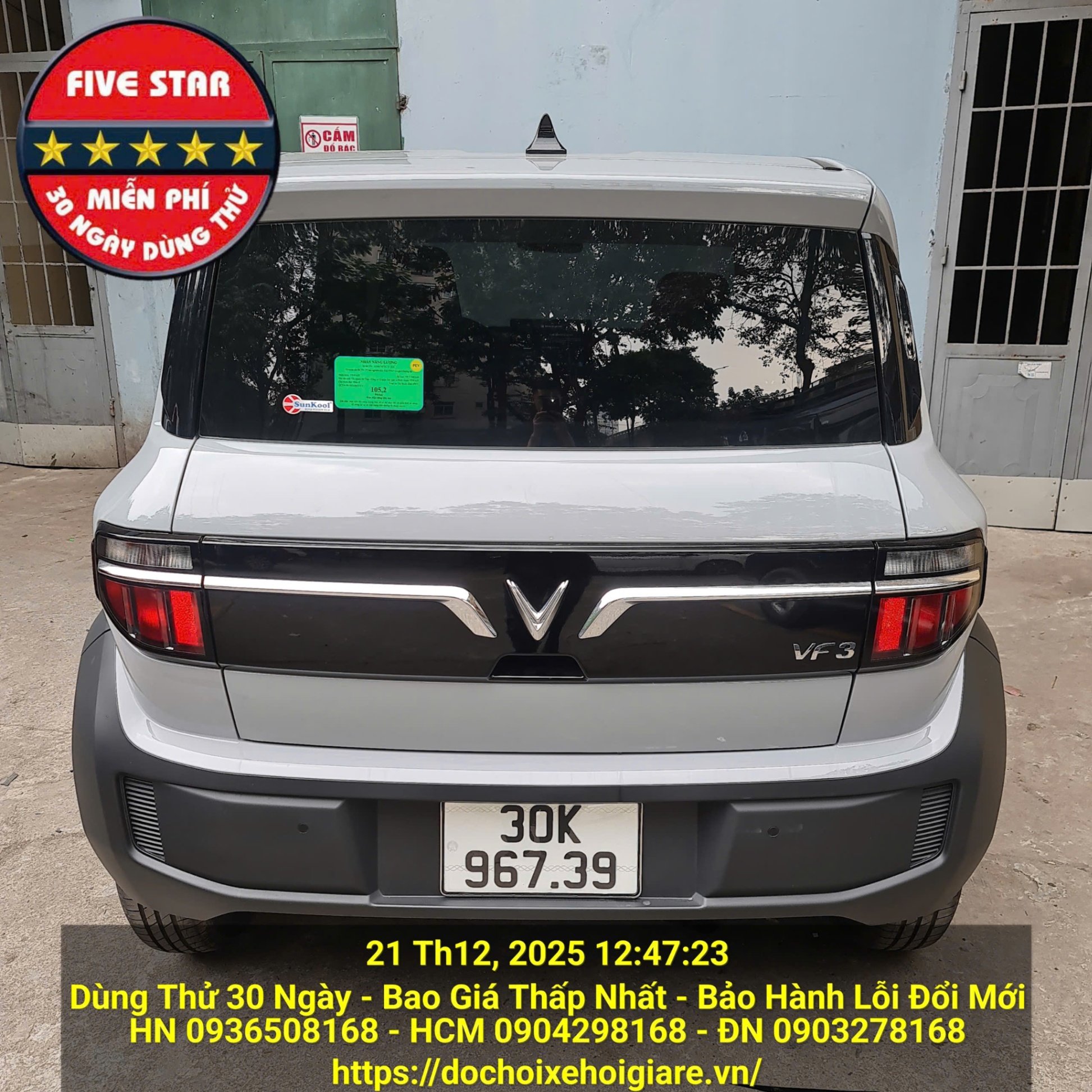 Dán phim cách nhiệt Vinfast VF3 giá tốt nhất tại Đồng Tiến Auto