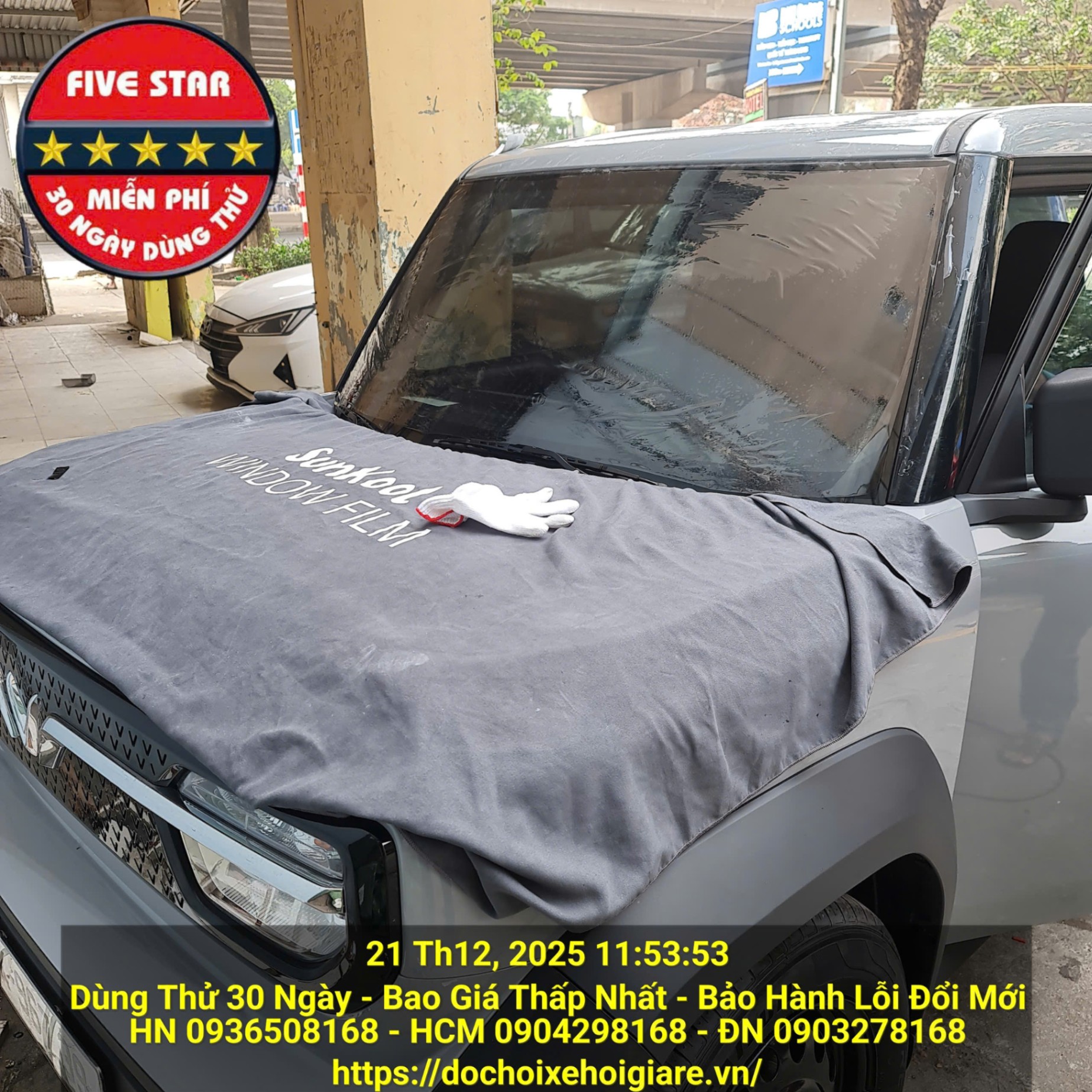 Dán phim cách nhiệt Vinfast VF3 giá tốt nhất tại Đồng Tiến Auto