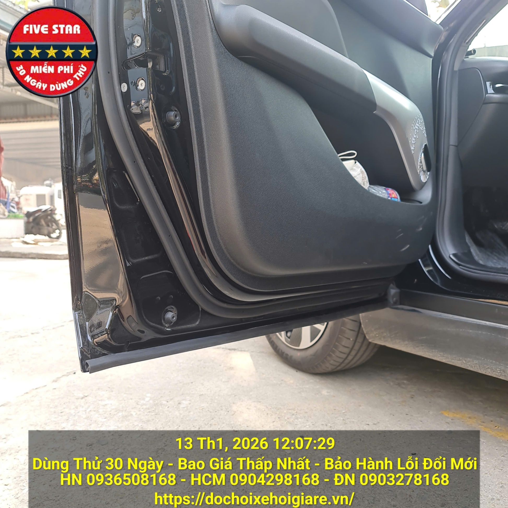 Gioăng Chống ồn Vinfast Limo Green - Ron Cách Âm Ô Tô, Cách Nhiệt, Chống Bụi, Giảm Chấn Cửa Xe