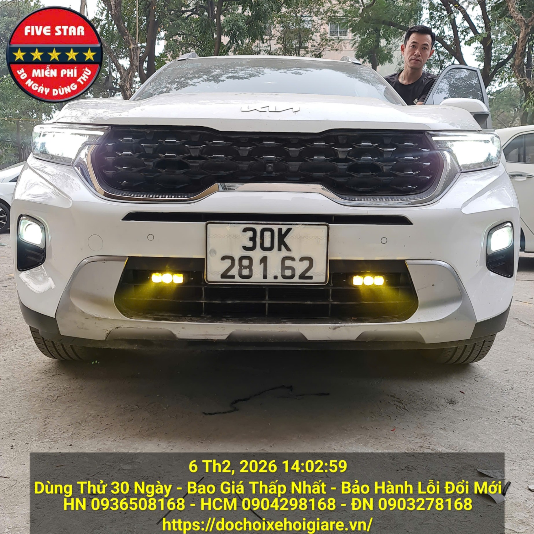 Độ Đèn Trợ Sáng Kia Sonet Tại Hà Nội - Bao Dùng Thử 30 Ngày, Bảo Hành Lỗi Đổi Mới