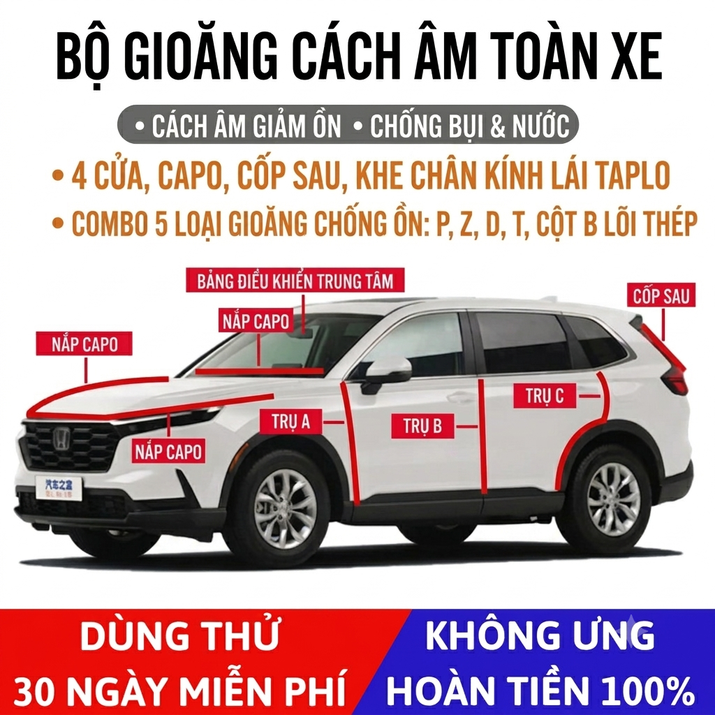 Bảng giá gioăng cao su cách âm chống ồn ô tô