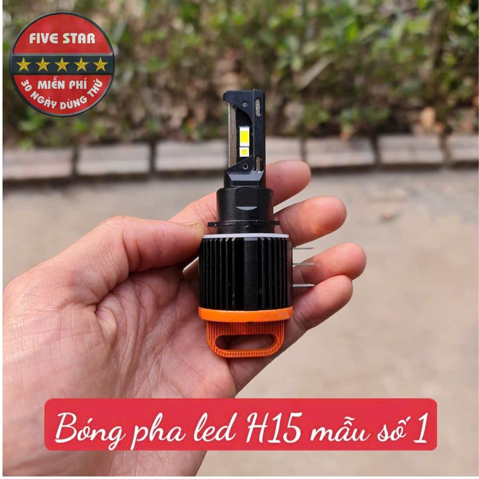 Bóng Đèn Pha LED H15 MS1 50W/12W, Sáng trắng 6000K | Five Star