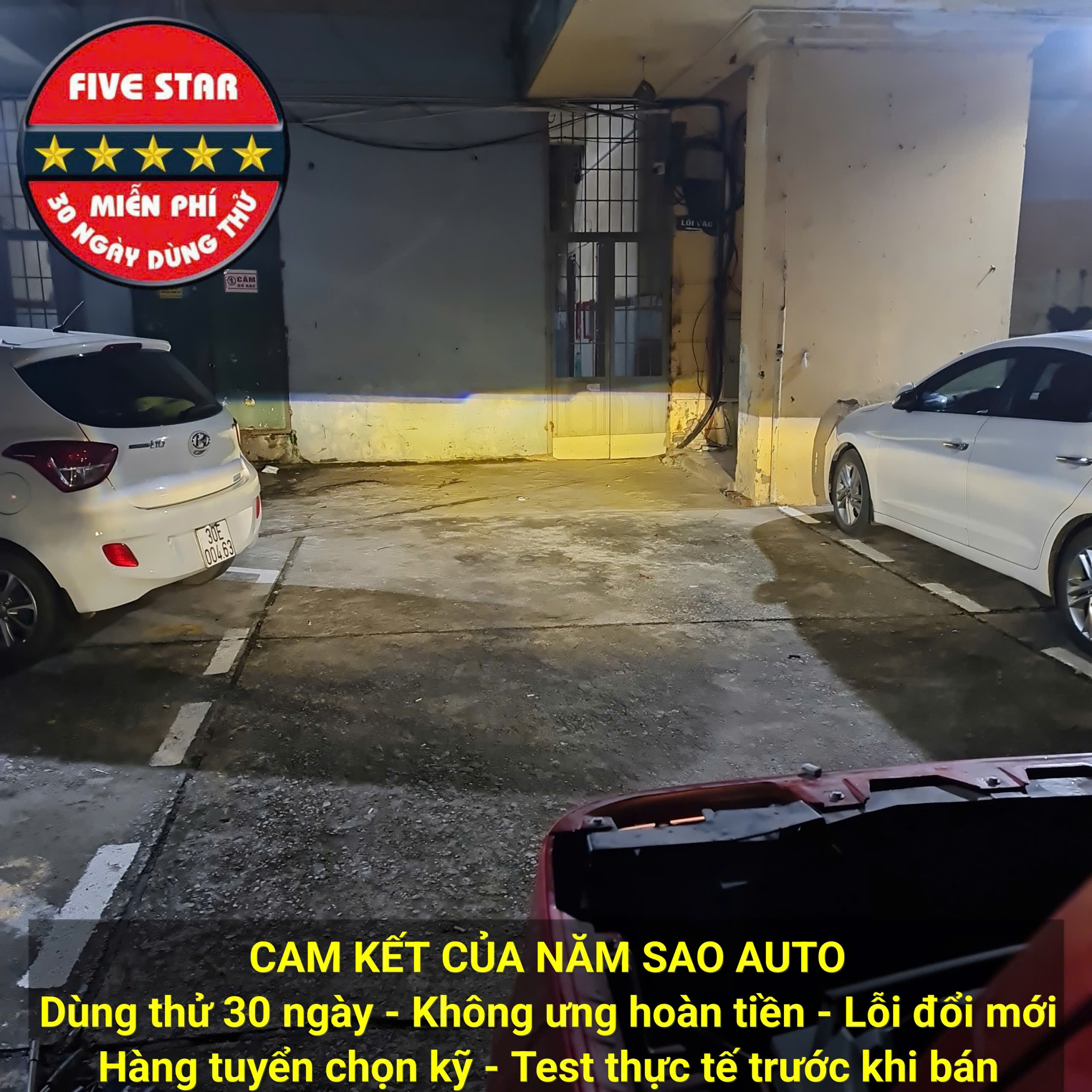 Bóng Đèn Pha LED Siêu Sáng VinFast EC Van Chân H7 - Bao Dùng Thử 30 Ngày, Bảo Hành 3 Năm