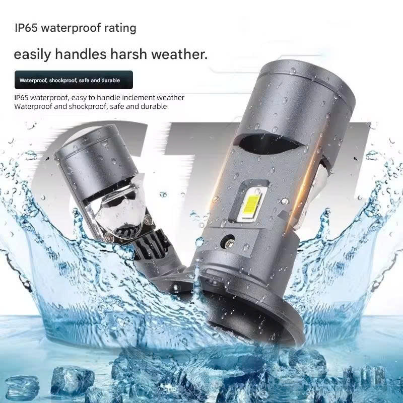 Bóng LED Bi Mini H4 1 Màu Trắng 33/29W 12V, Trợ Pha LED - Five Star BM05