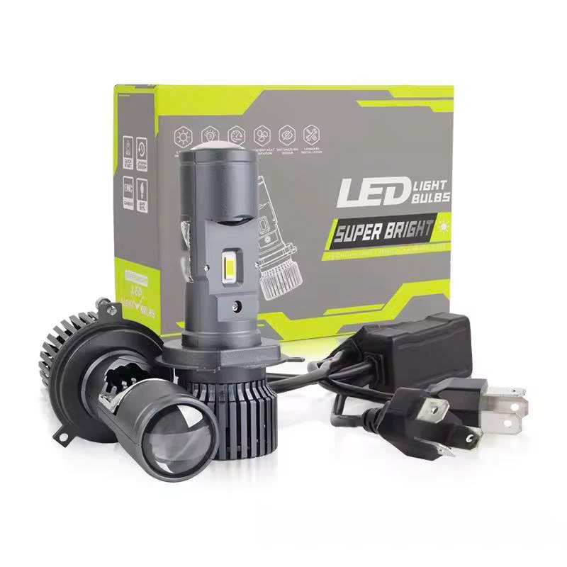Bóng LED Bi Mini H4 1 Màu Trắng 33/29W 12V, Trợ Pha LED - Five Star BM05