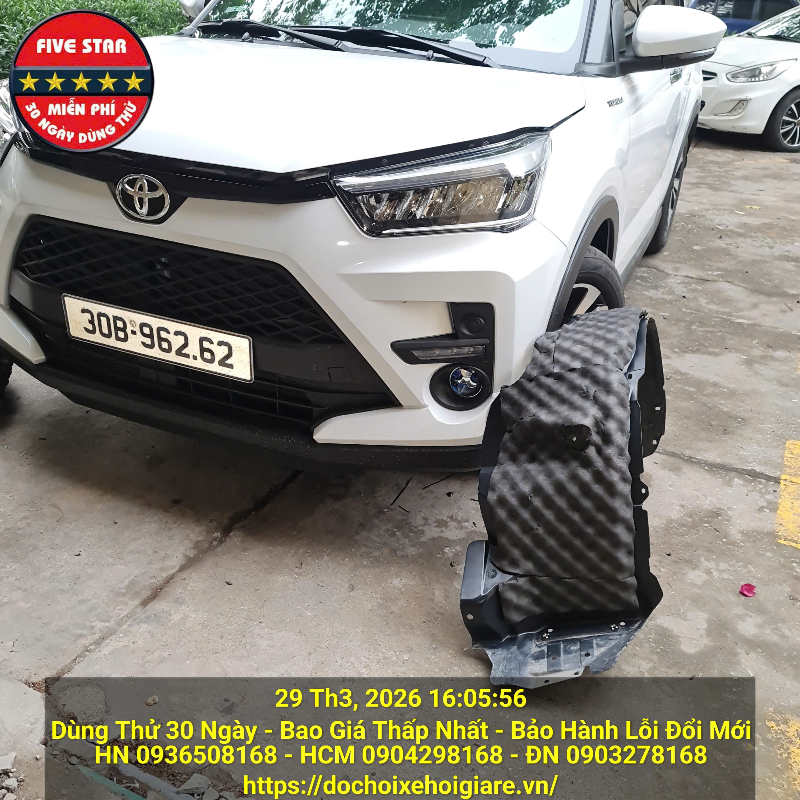 Cách Âm Hốc Lốp Toyota Raize: Giảm Tiếng Ù, Chống Đá Văng Hiệu Quả