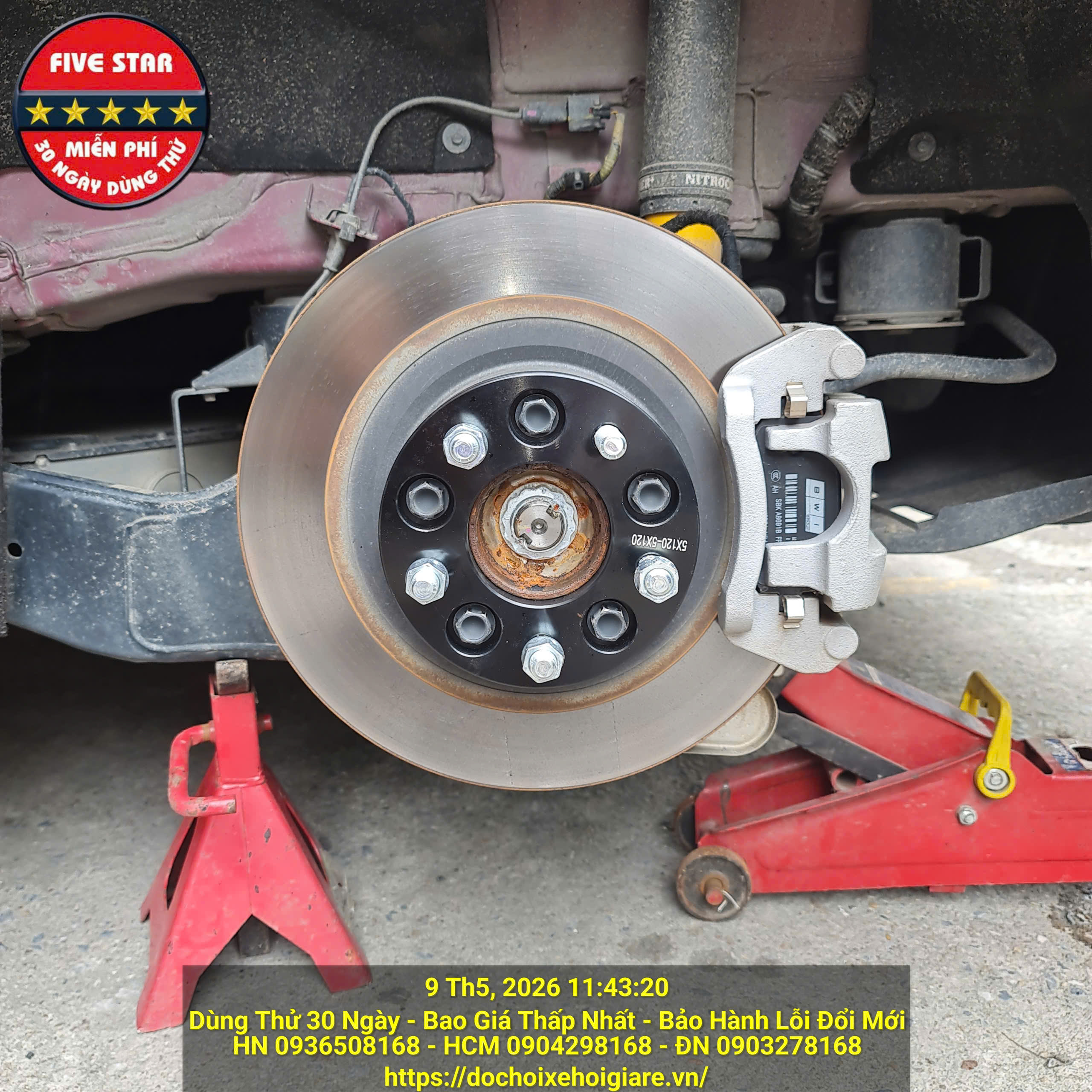 Đệm Lốp Wheel Spacer VinFast VF8 - Tăng Độ Rộng Bánh Xe, Giúp Xe Đầm Chắc, Giữ Zin 100%