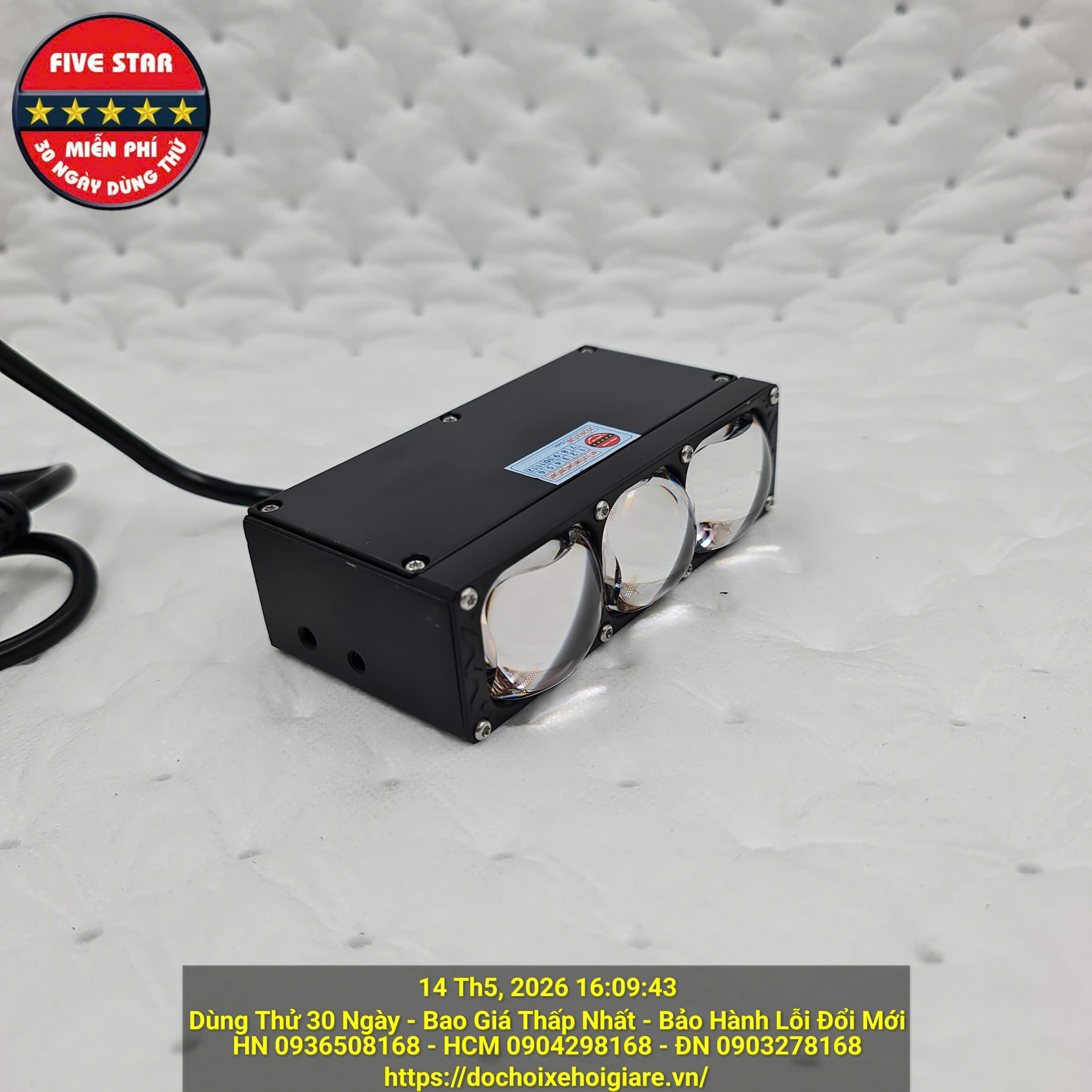 Đèn Trợ Sáng 3 Mắt Bi Cầu Led 3 Màu 85W | TS3 Ultra