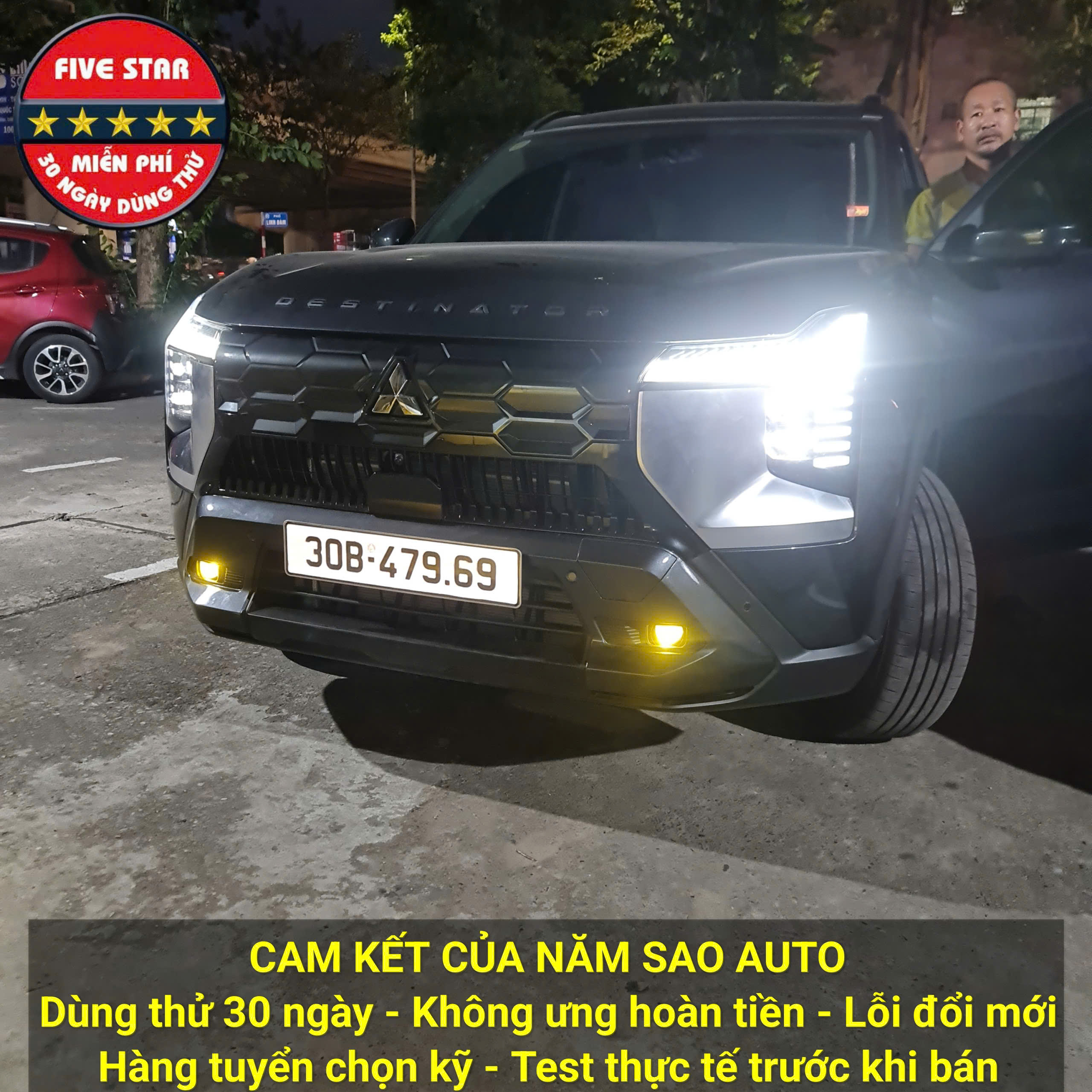 Độ Đèn Bi Gầm LED Siêu Sáng Cho Mitsubishi Destinator 2026
