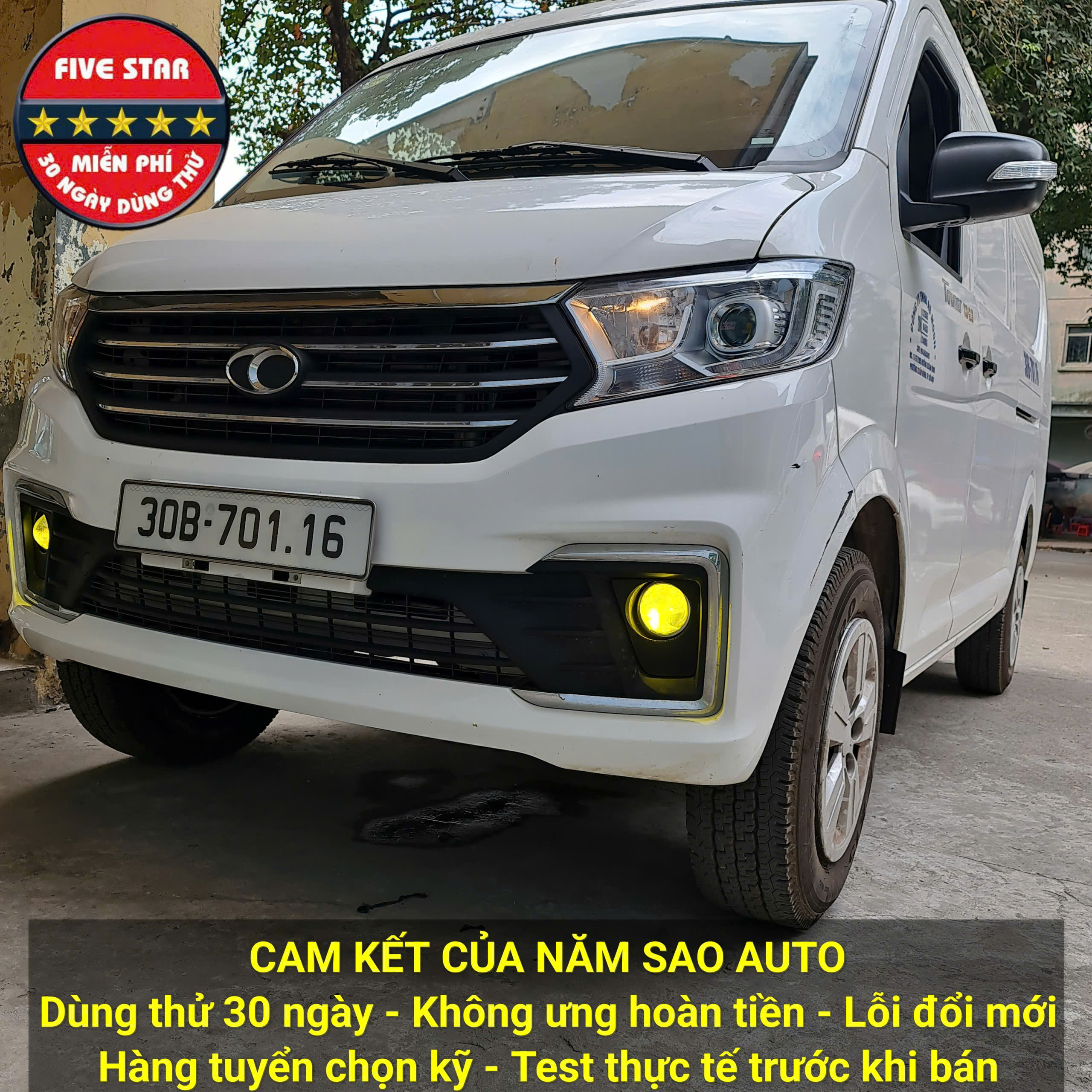 Độ Đèn Bi Gầm LED Siêu Sáng Cho Thaco Frontier TF420/TF450/TF480 Xe Tải Van 5 Chỗ
