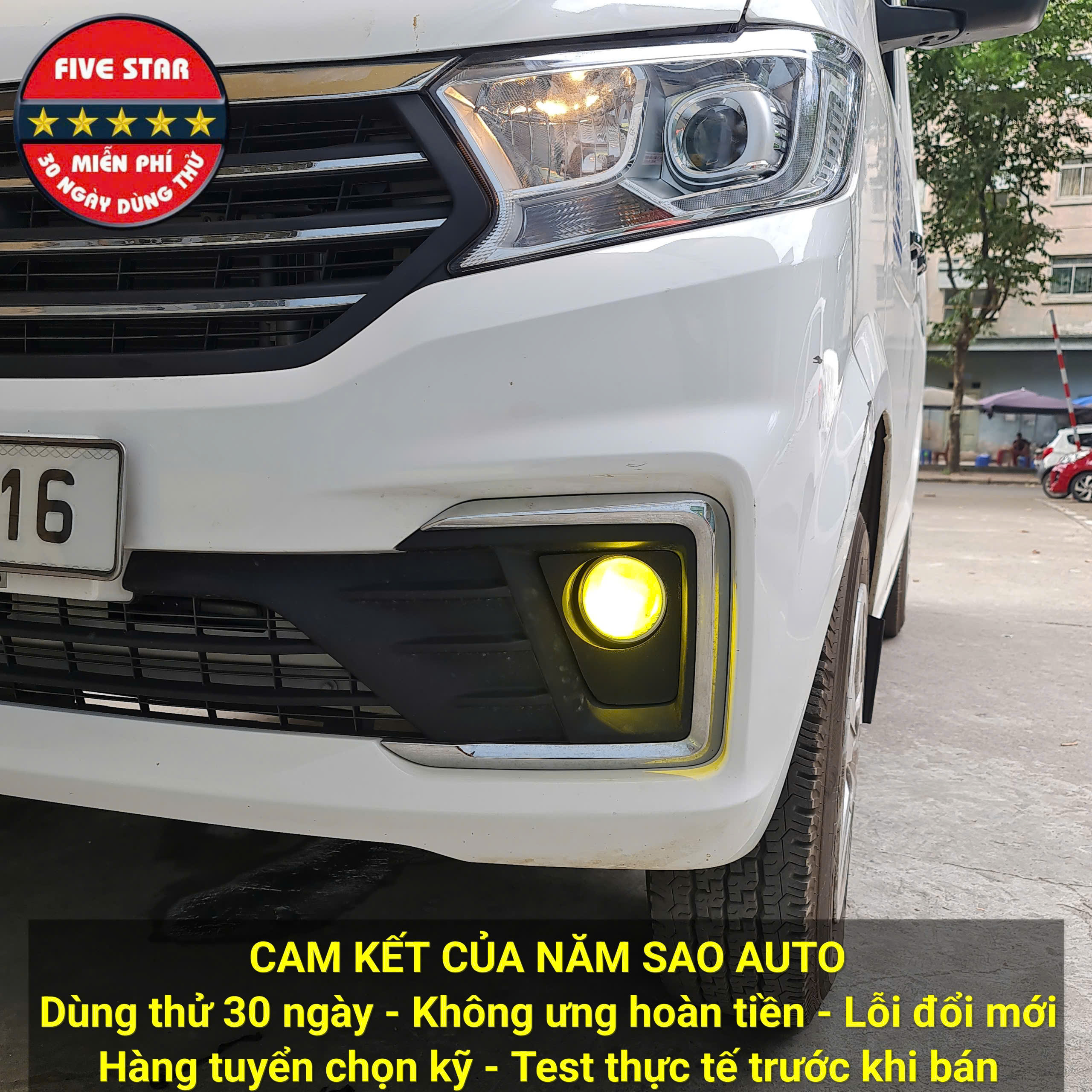 Độ Đèn Bi Gầm LED Siêu Sáng Cho Thaco Frontier TF420/TF450/TF480 Xe Tải Van 5 Chỗ