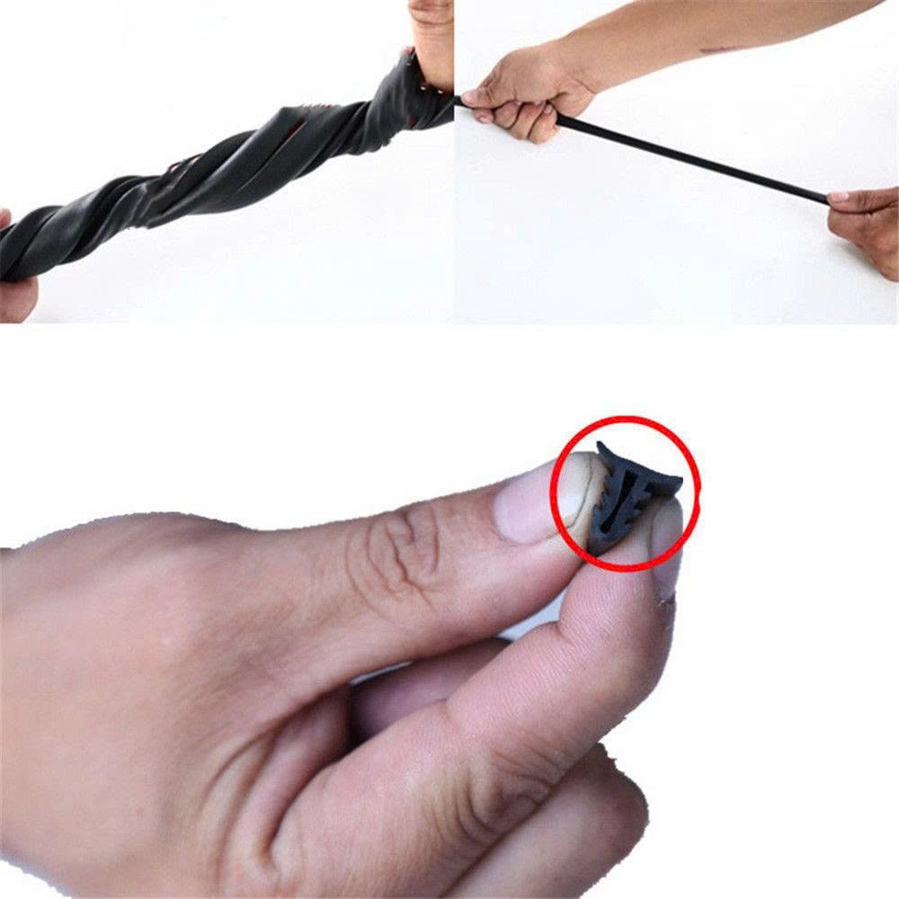 Gioăng chữ T chèn khe kính lái taplo ô tô - Chống ồn, ngăn dị vật rơi