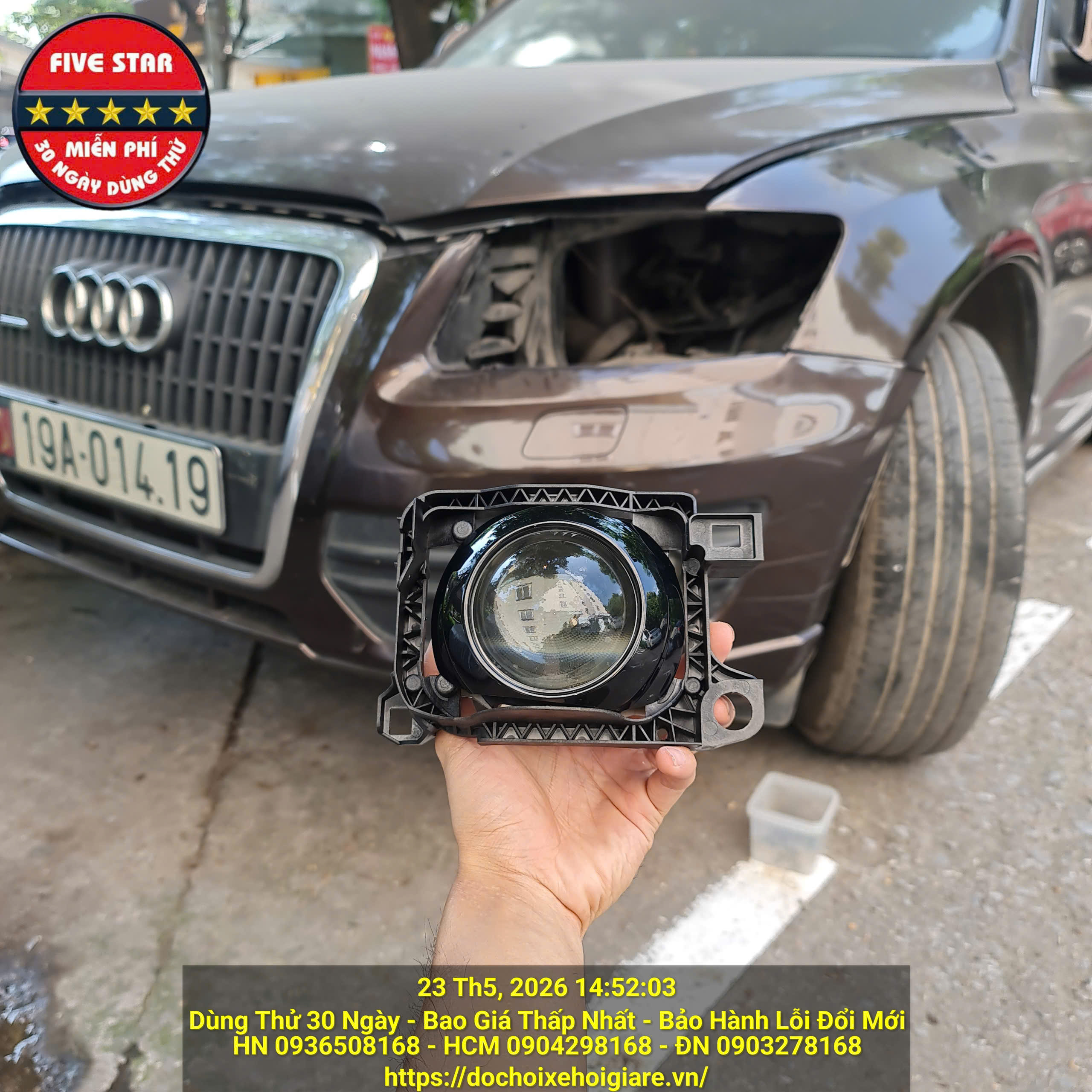 Sửa Lỗi Đèn Pha Audi Q5 2010 Không Hạ Về Cốt/Cos - Cam Kết Hết Lỗi, Giữ Zin Xe