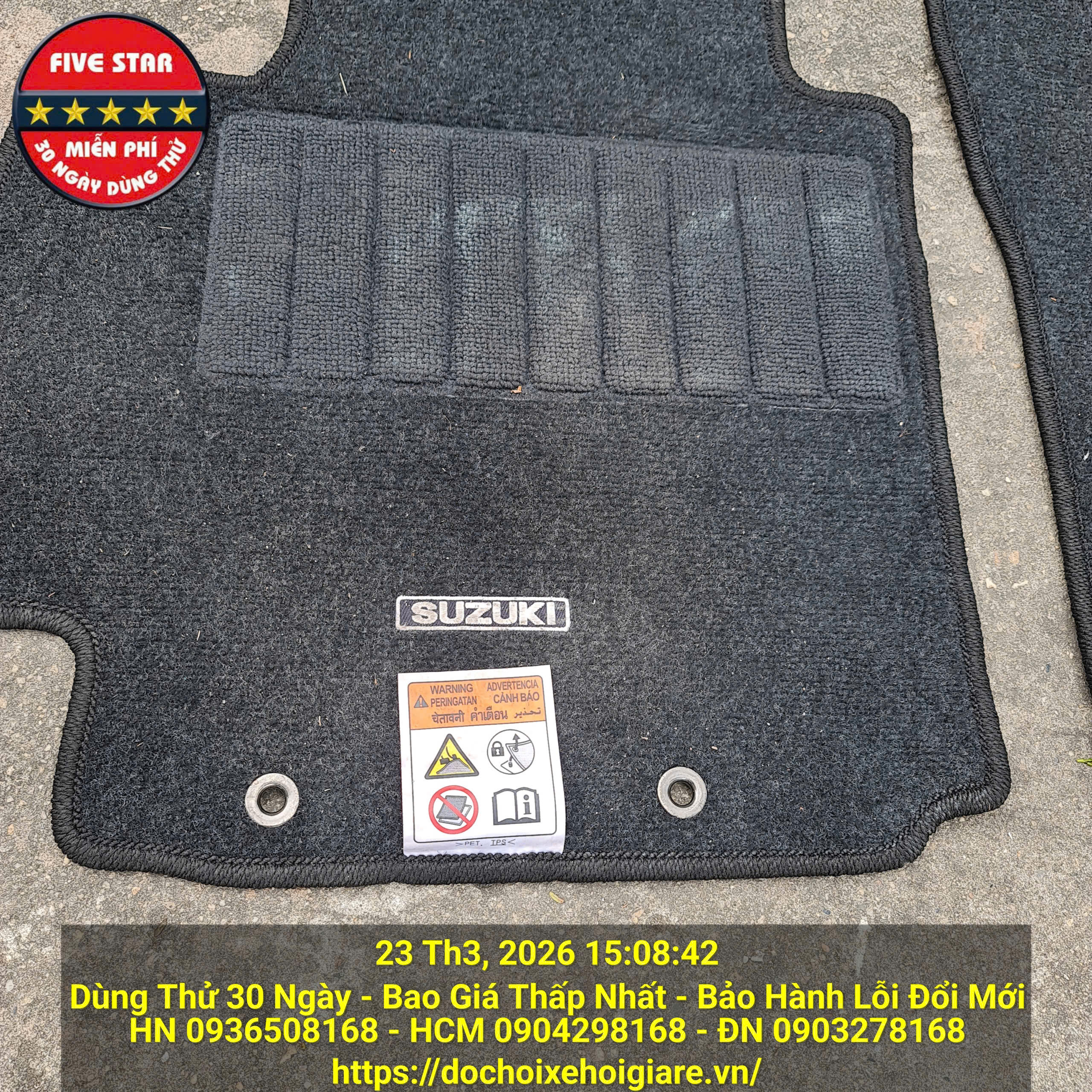 Thảm Lót Sàn Nỉ Zin Xe Suzuki XL7 2024 2025