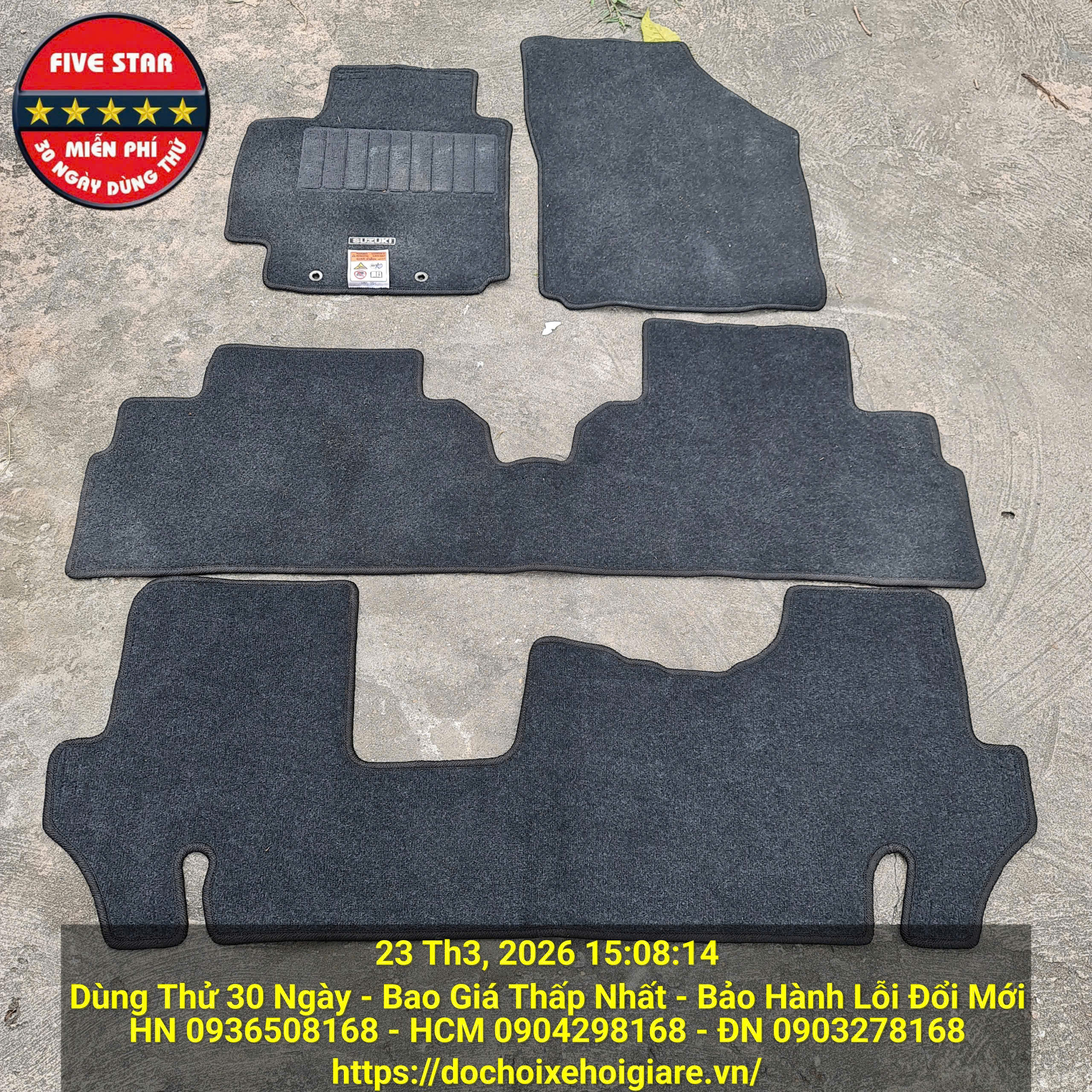 Thảm Lót Sàn Nỉ Zin Xe Suzuki XL7 2024 2025