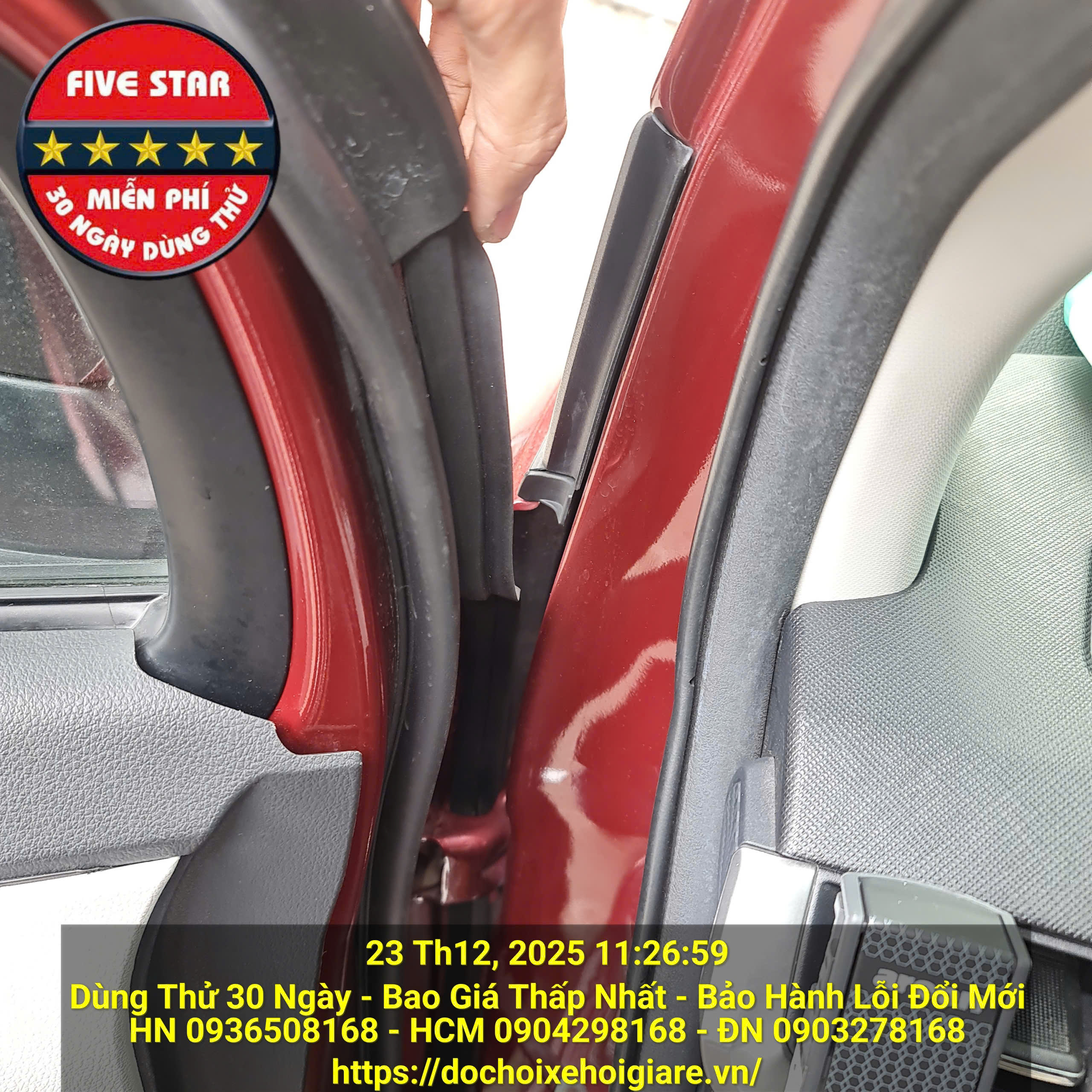 Dán gioăng chống ồn cho Toyota Veloz giúp giảm chấn và cách âm