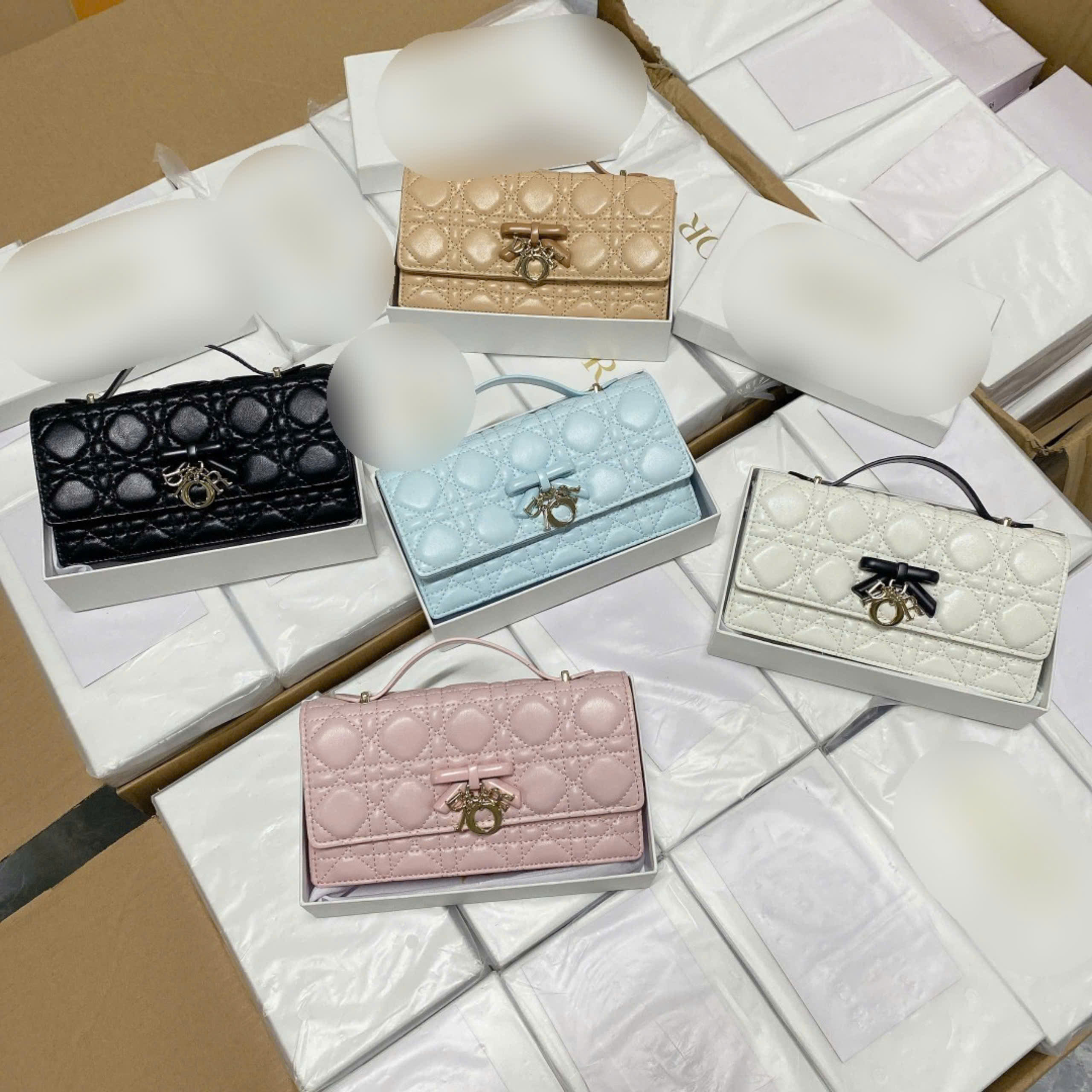 2605# Túi xách CD khóa nơ dáng ngang fullbox