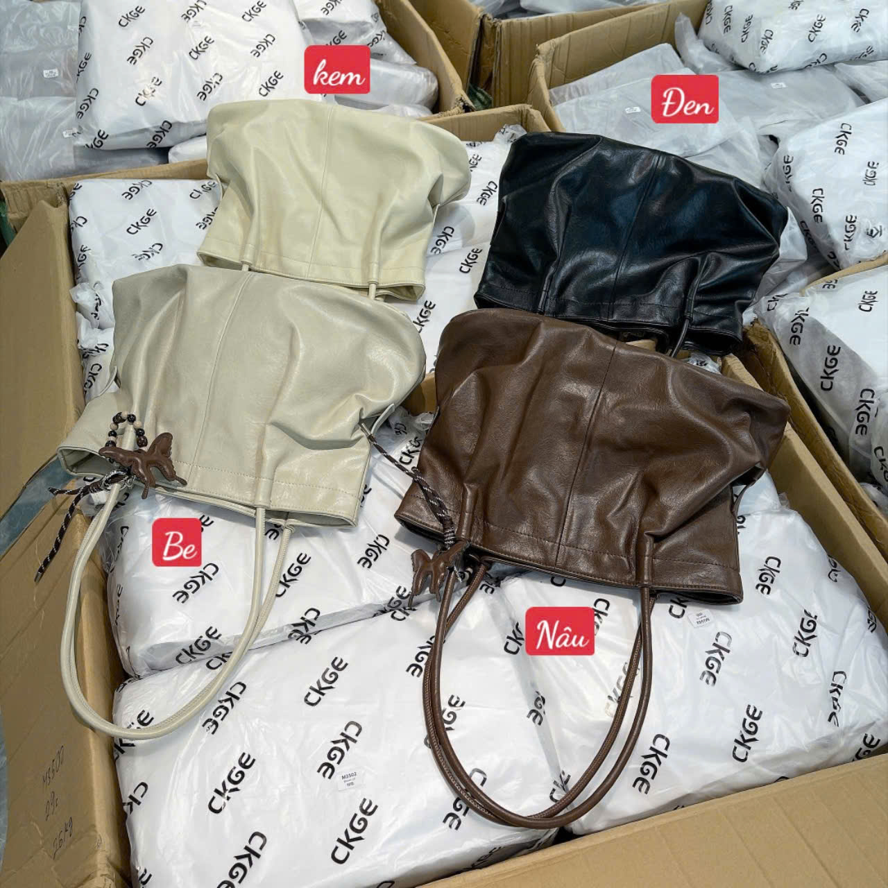 6870# Túi da nhúm bigsize charm bướm