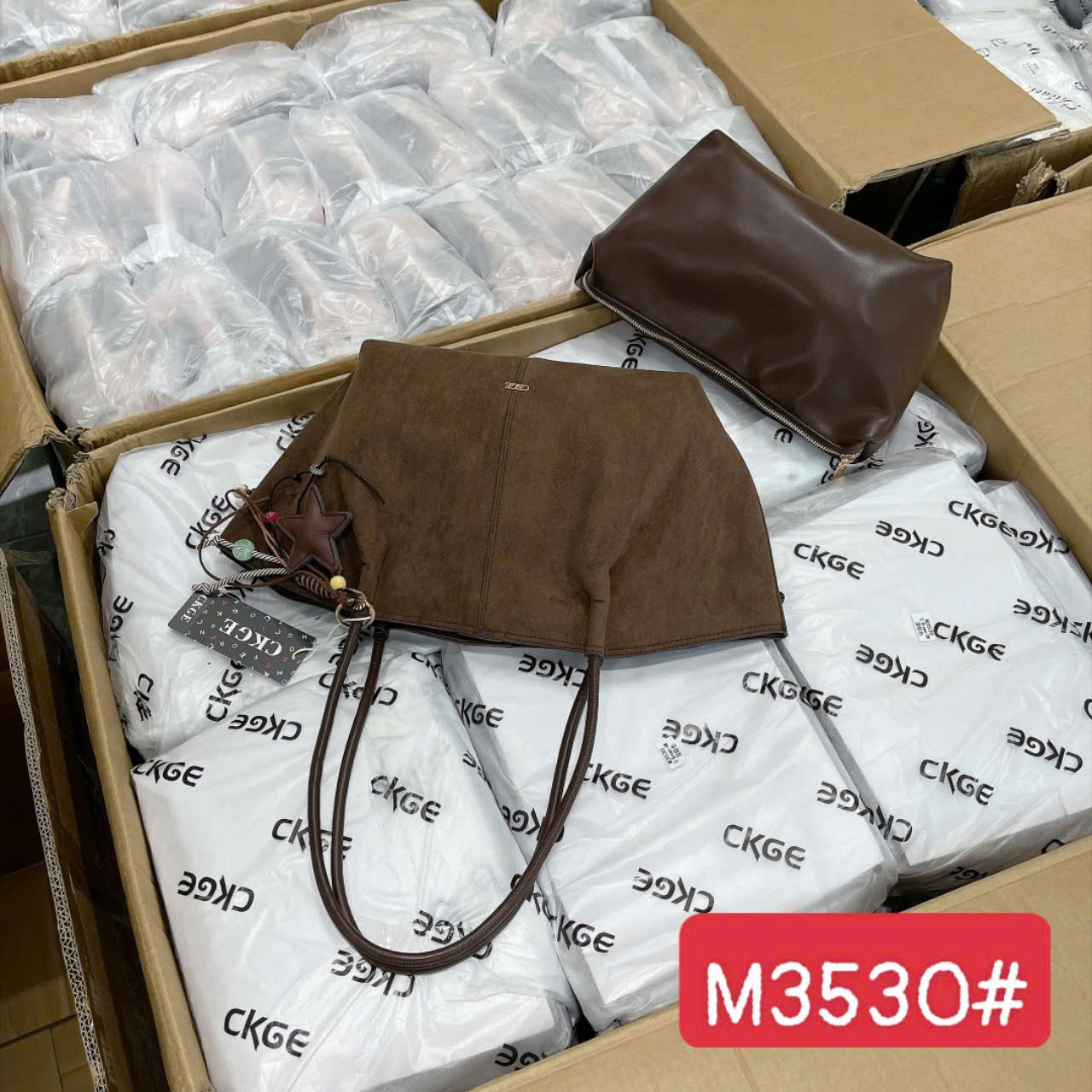 M3530# Set túi CKGE nâu bigsize