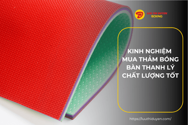 Kinh nghiệm mua thảm bóng bàn thanh lý chất lượng TỐT